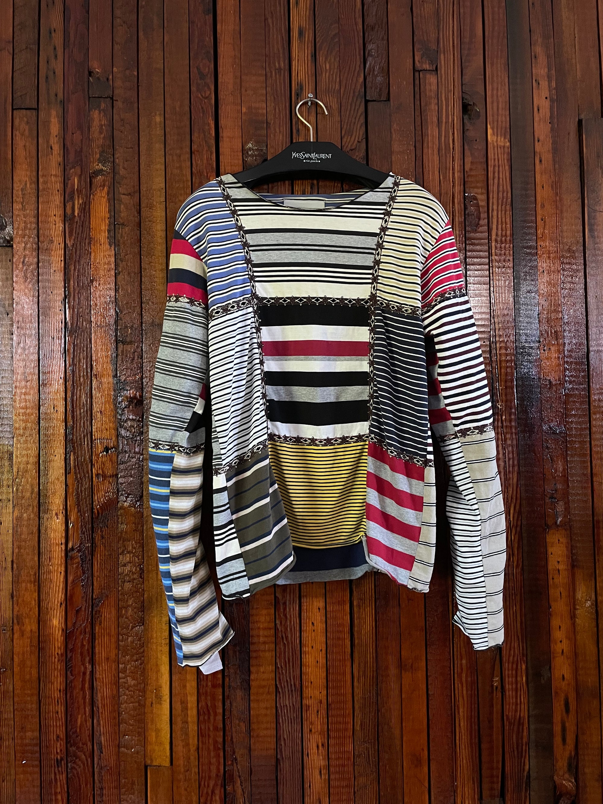 Number Nine Aw02 "Nowhere man" patchwork longsleeve