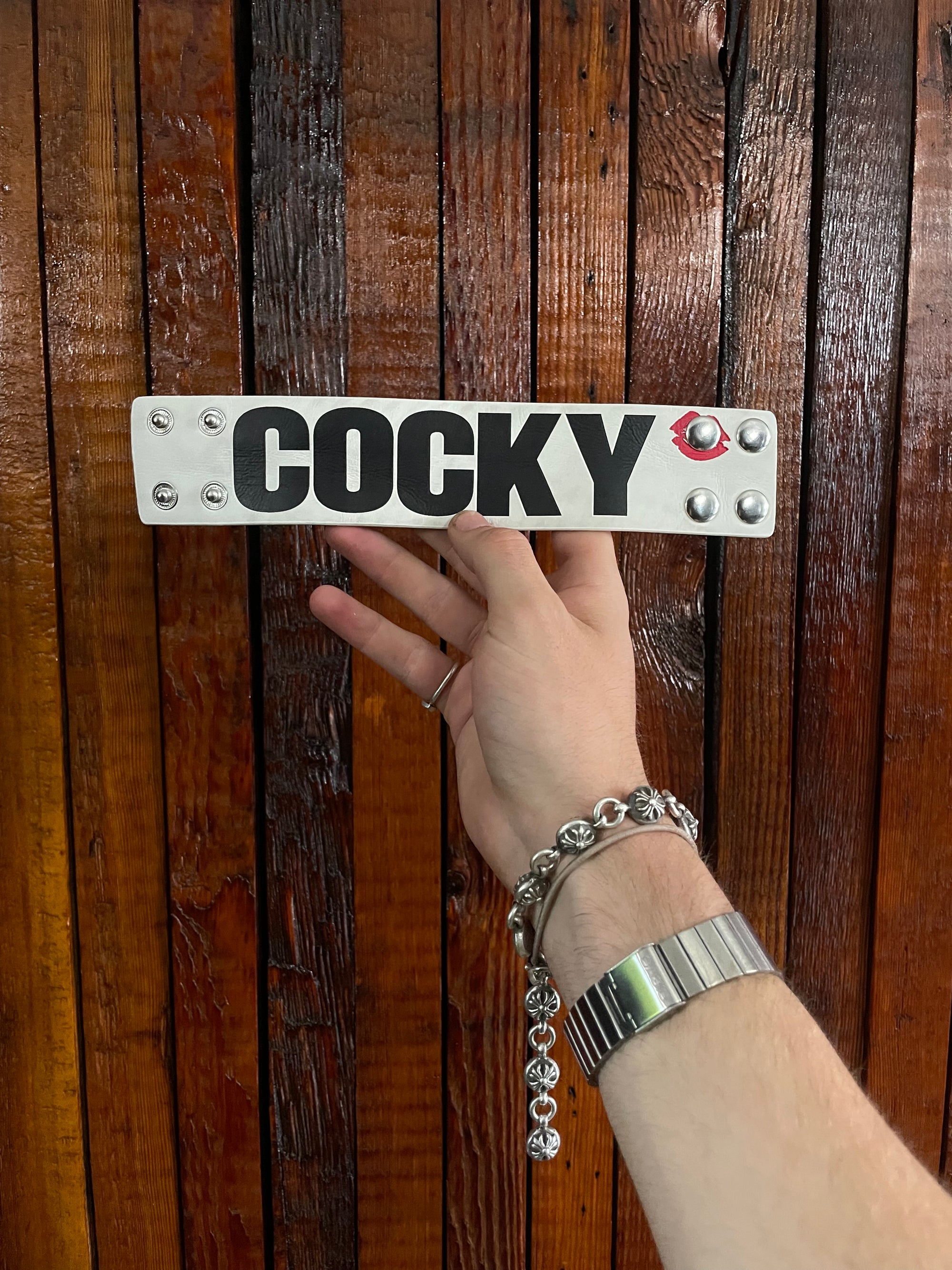 2010 again leather snap bracelet