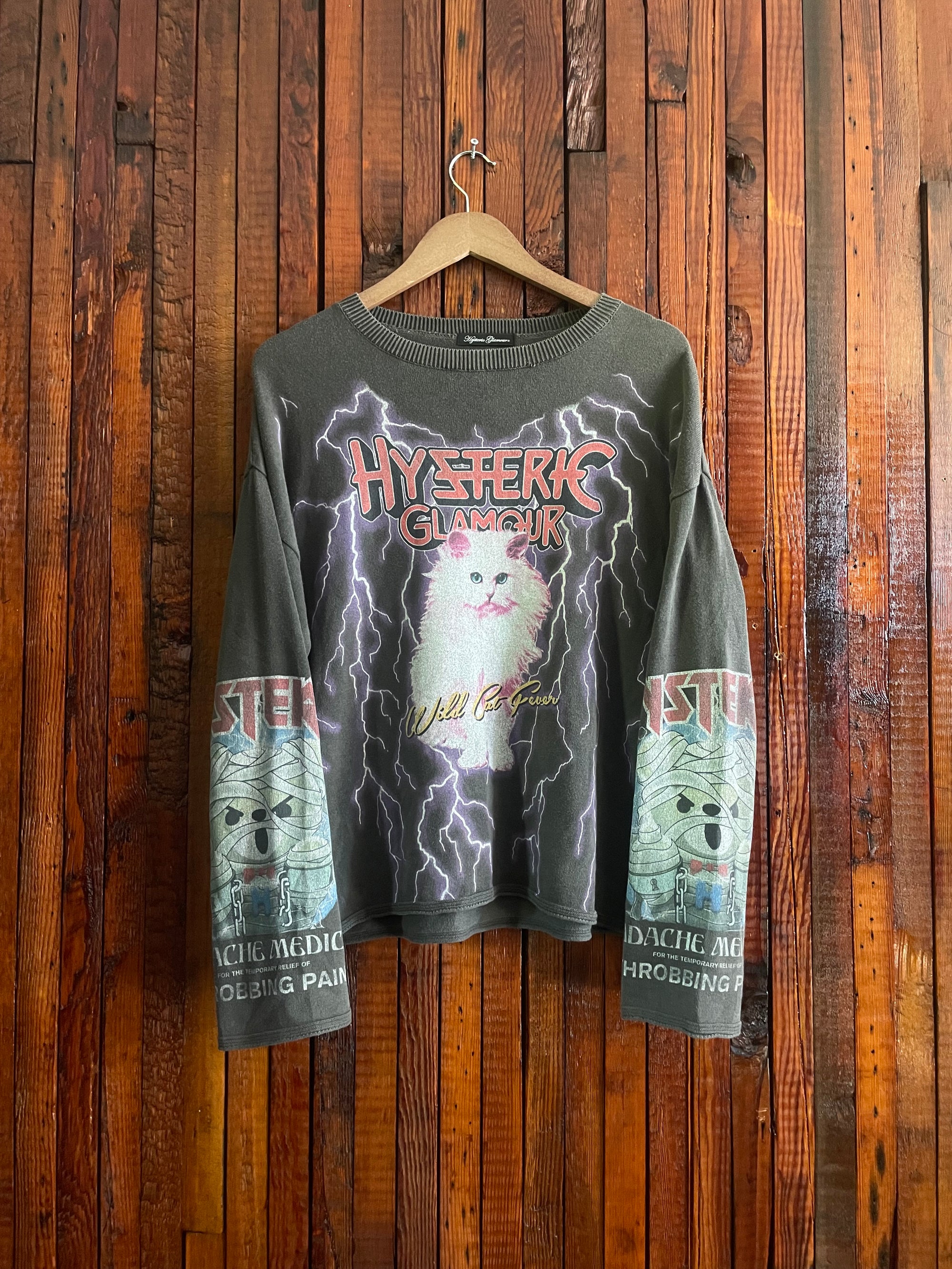 Hysteric glamour “thunder cat” knit long sleeve