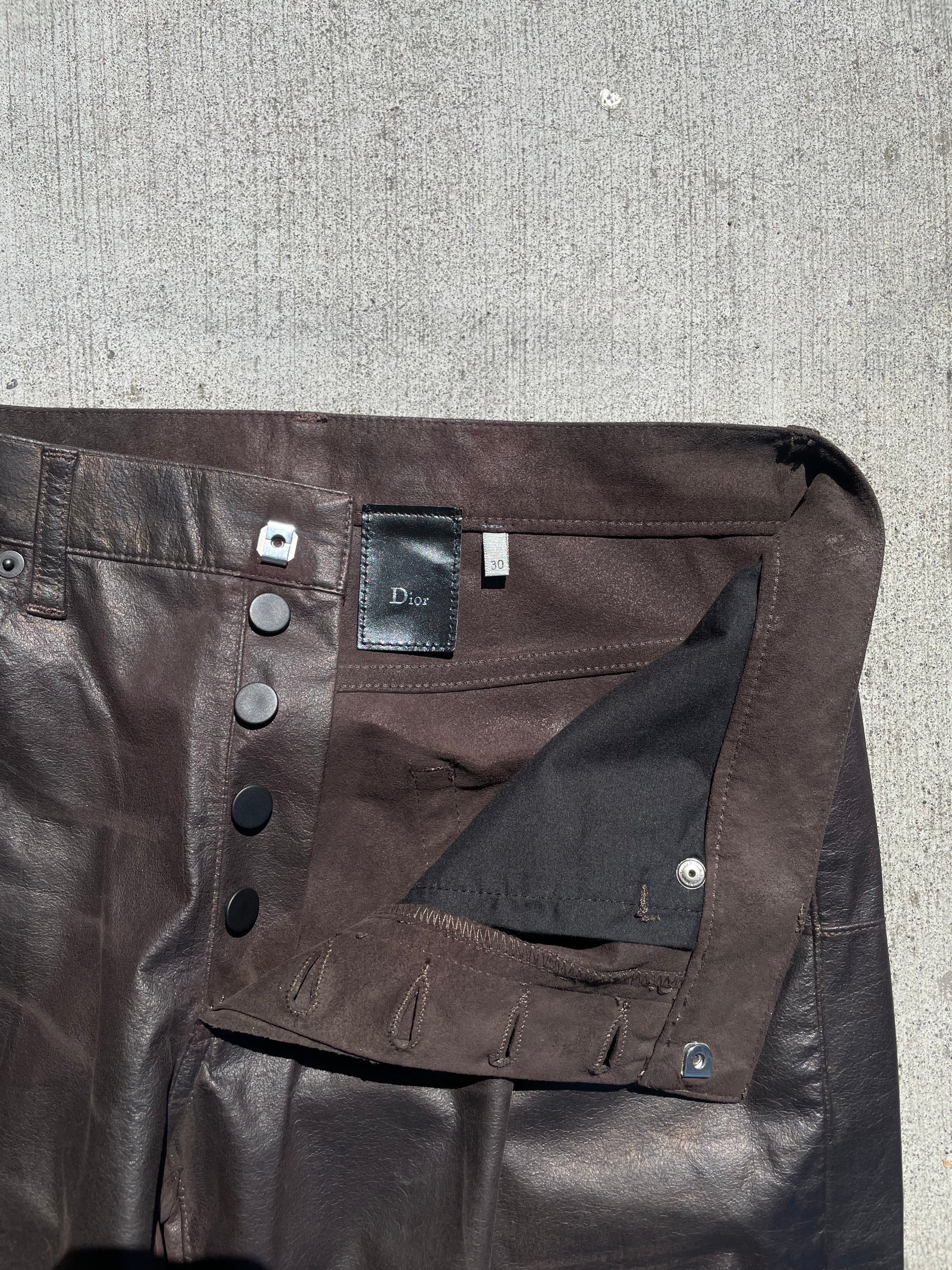 Aw2004 "VOTC" Brown Dior Sample Alcantara