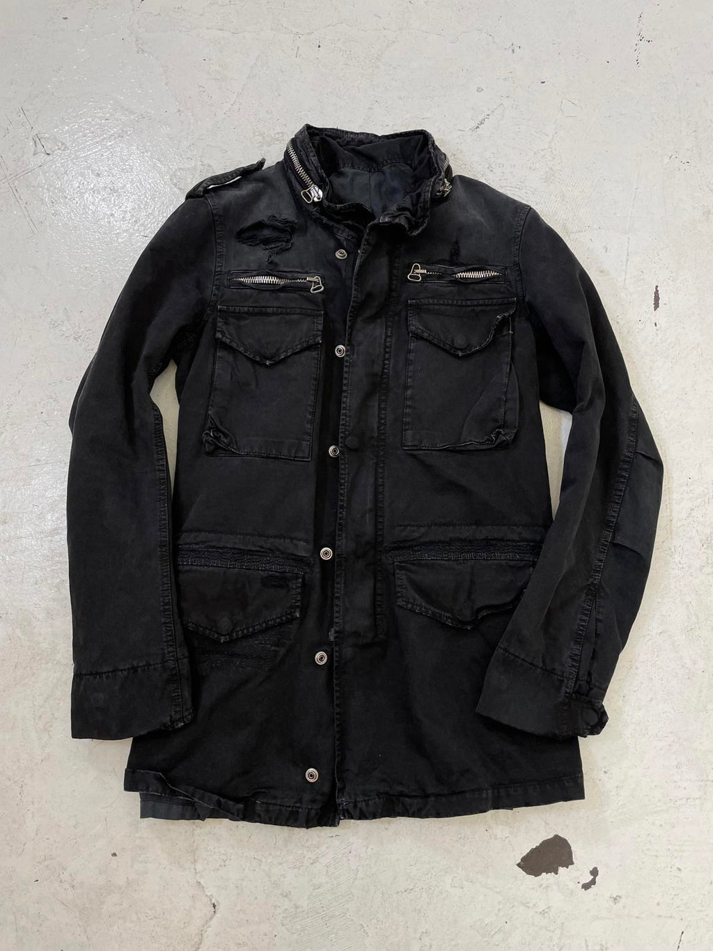 Balmain Homme Ss11 distressed trench coat