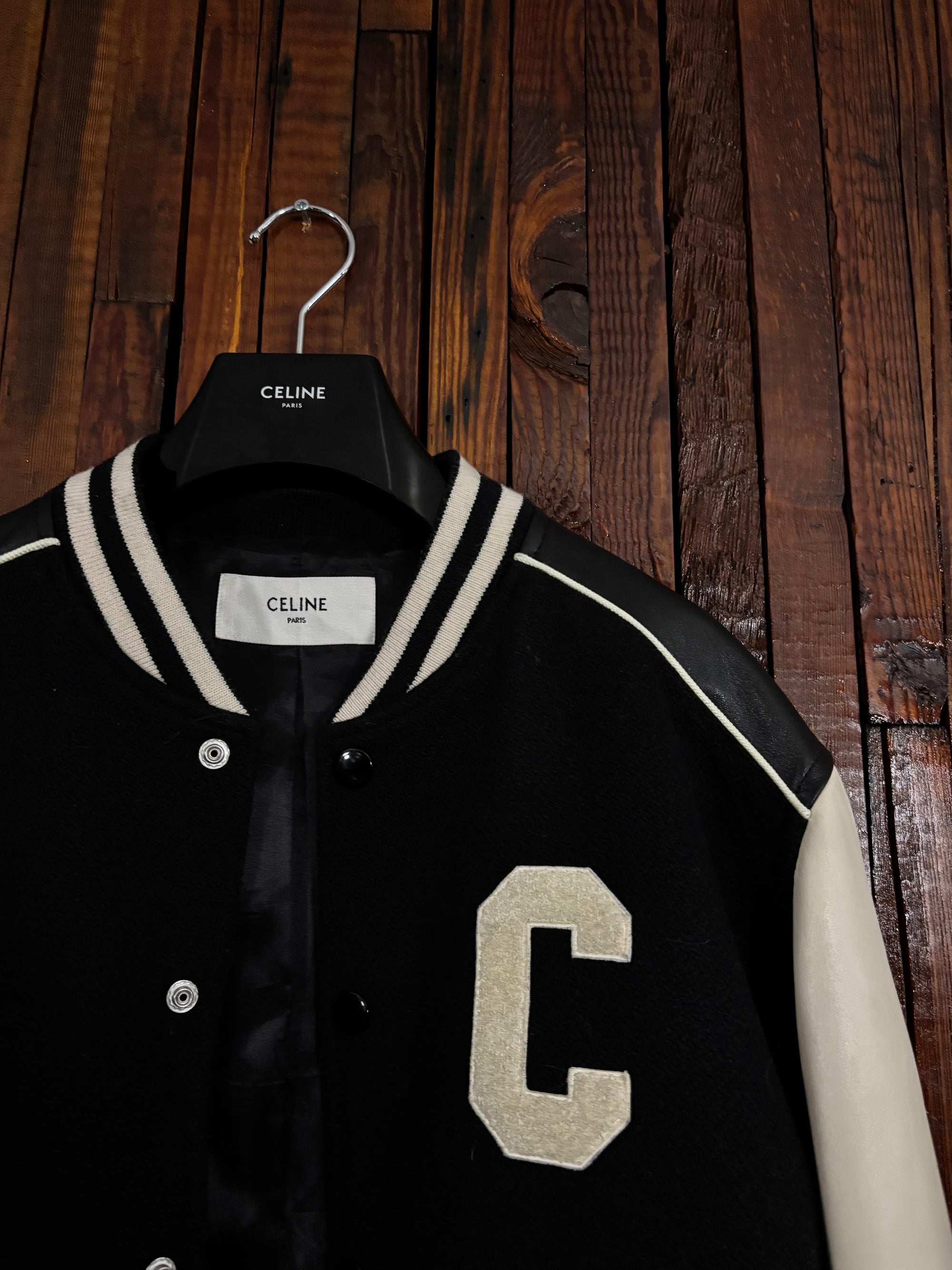 Celine by Hedi Slimane Varsity Jacket