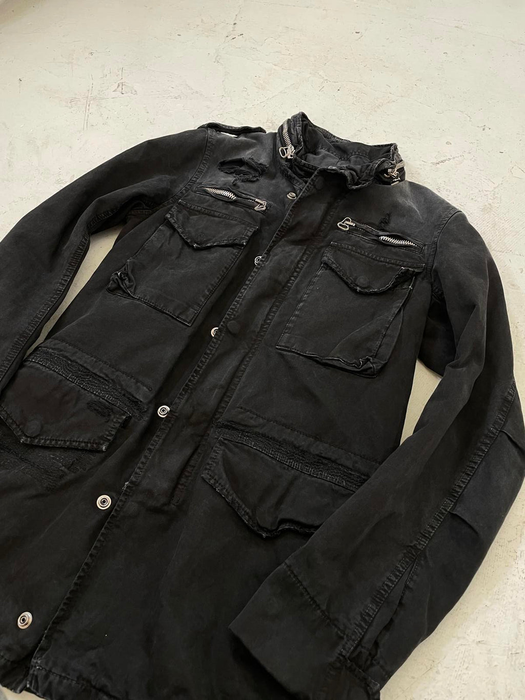 Balmain Homme Ss11 distressed trench coat