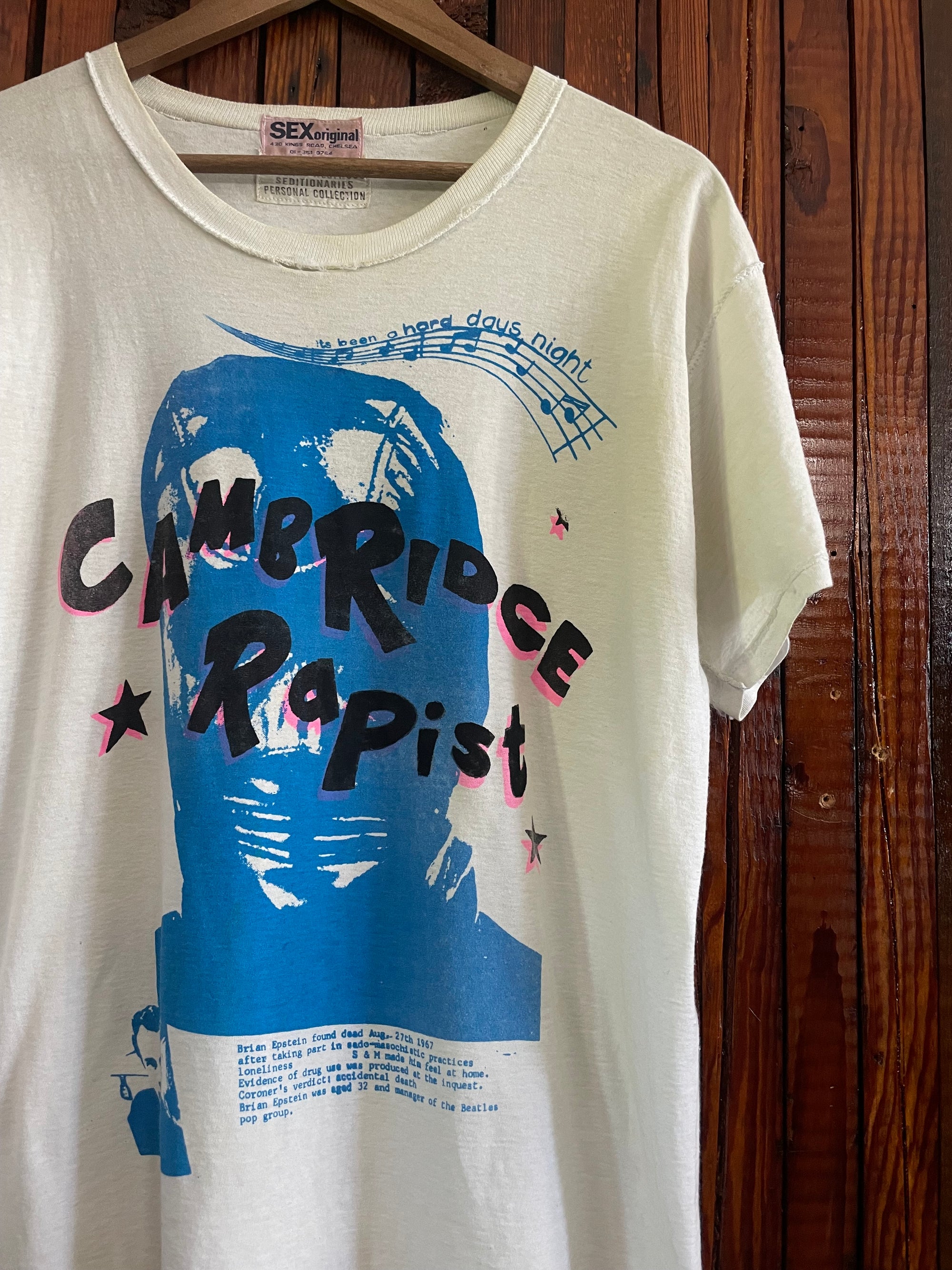 Westwood/McLaren: Seditionaries 'Cambridge R**ist' tee