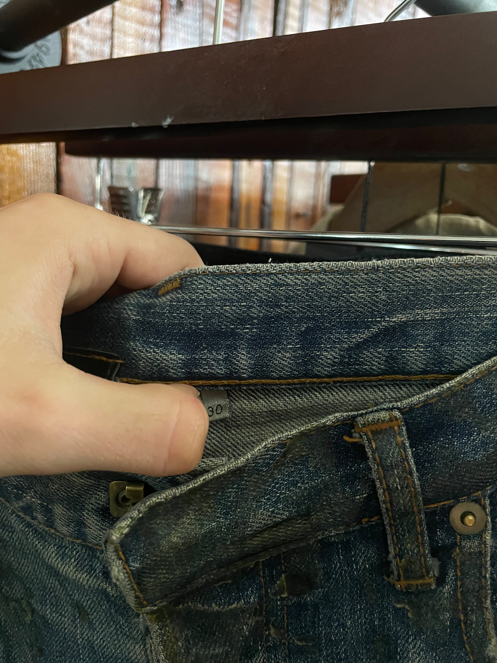 Aw04 blue luster denim