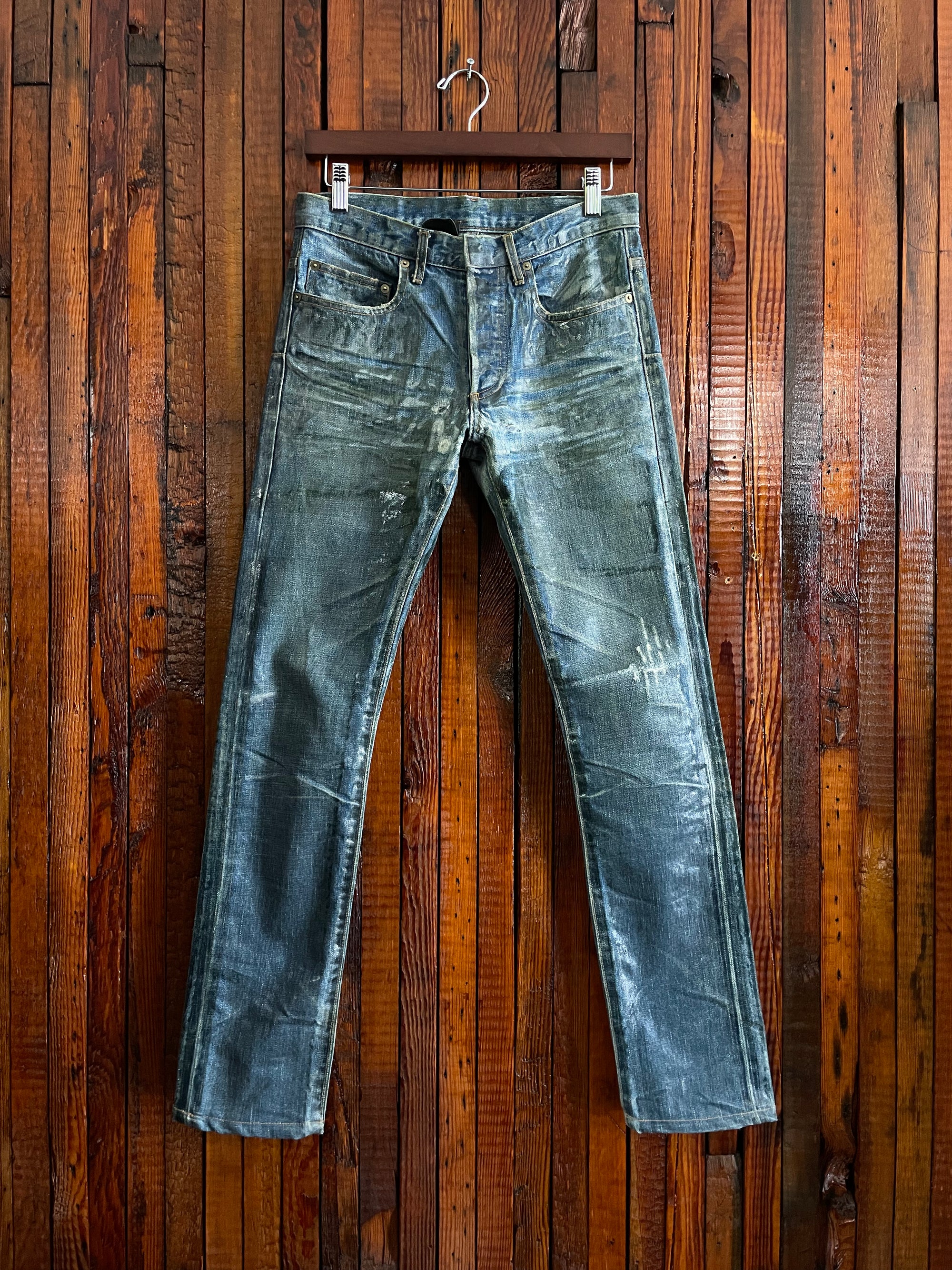 Aw03 Dior blue luster denim