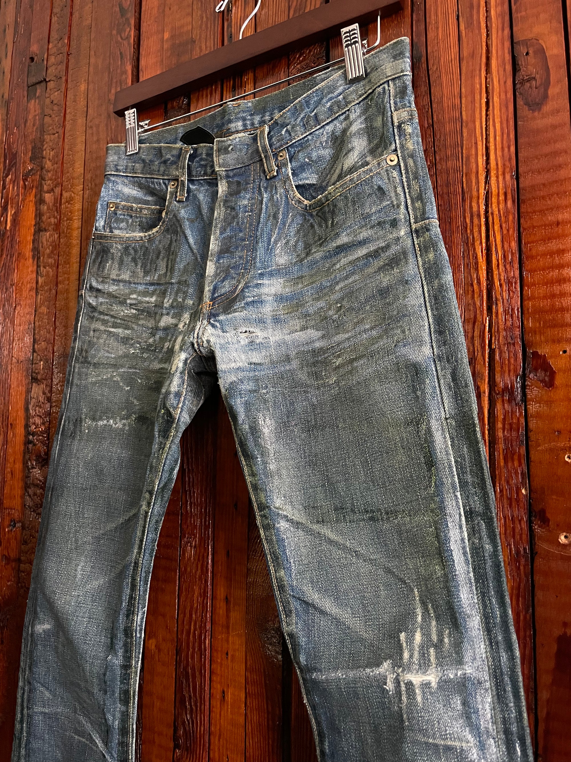 Aw03 Dior blue luster denim