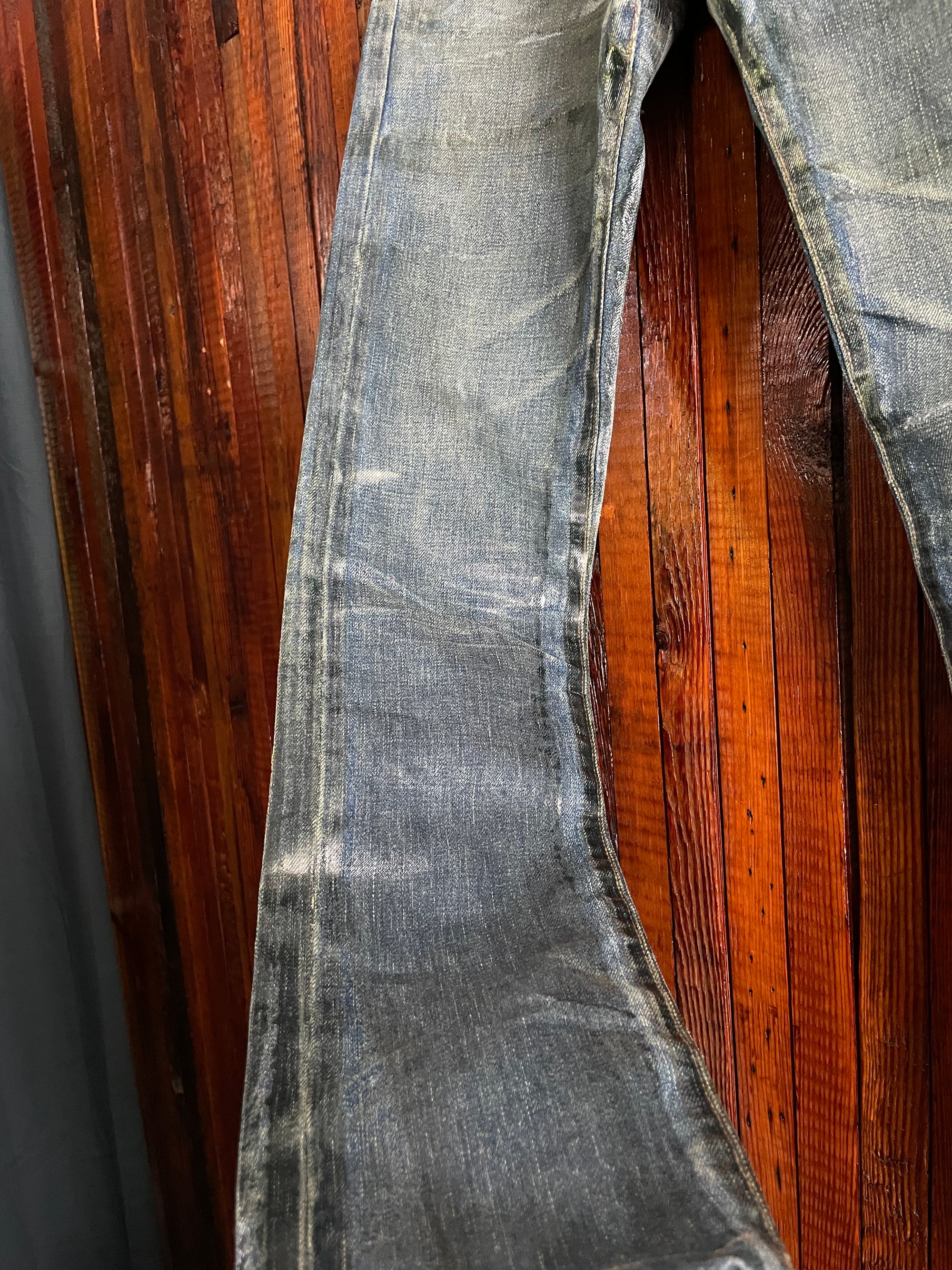 Aw03 Dior blue luster denim