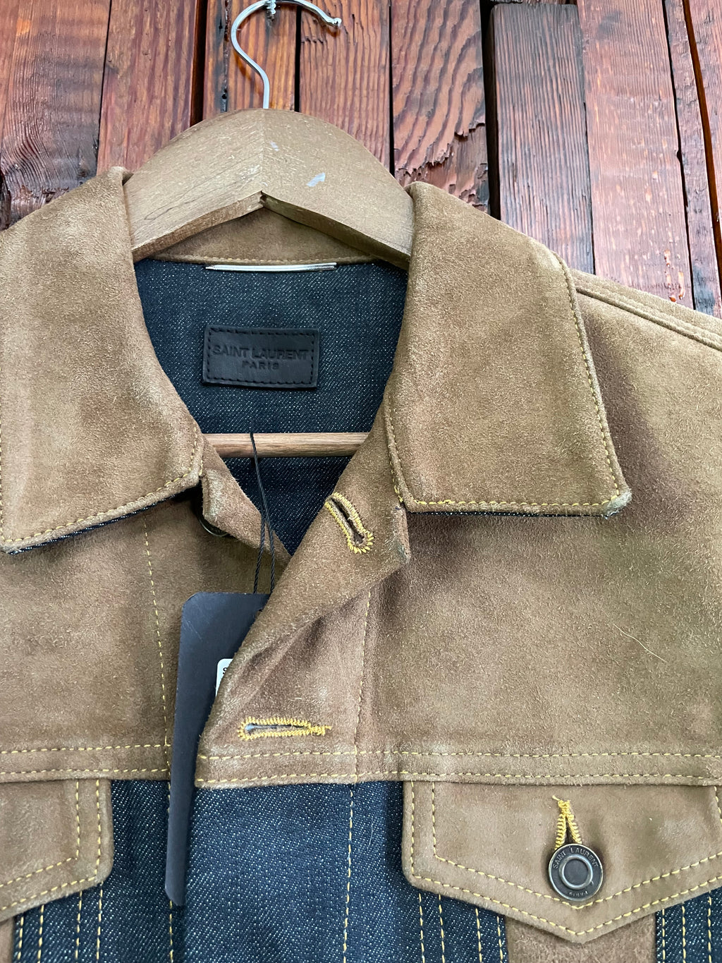 Saint Laurent Paris 2014 sample Leather Vest