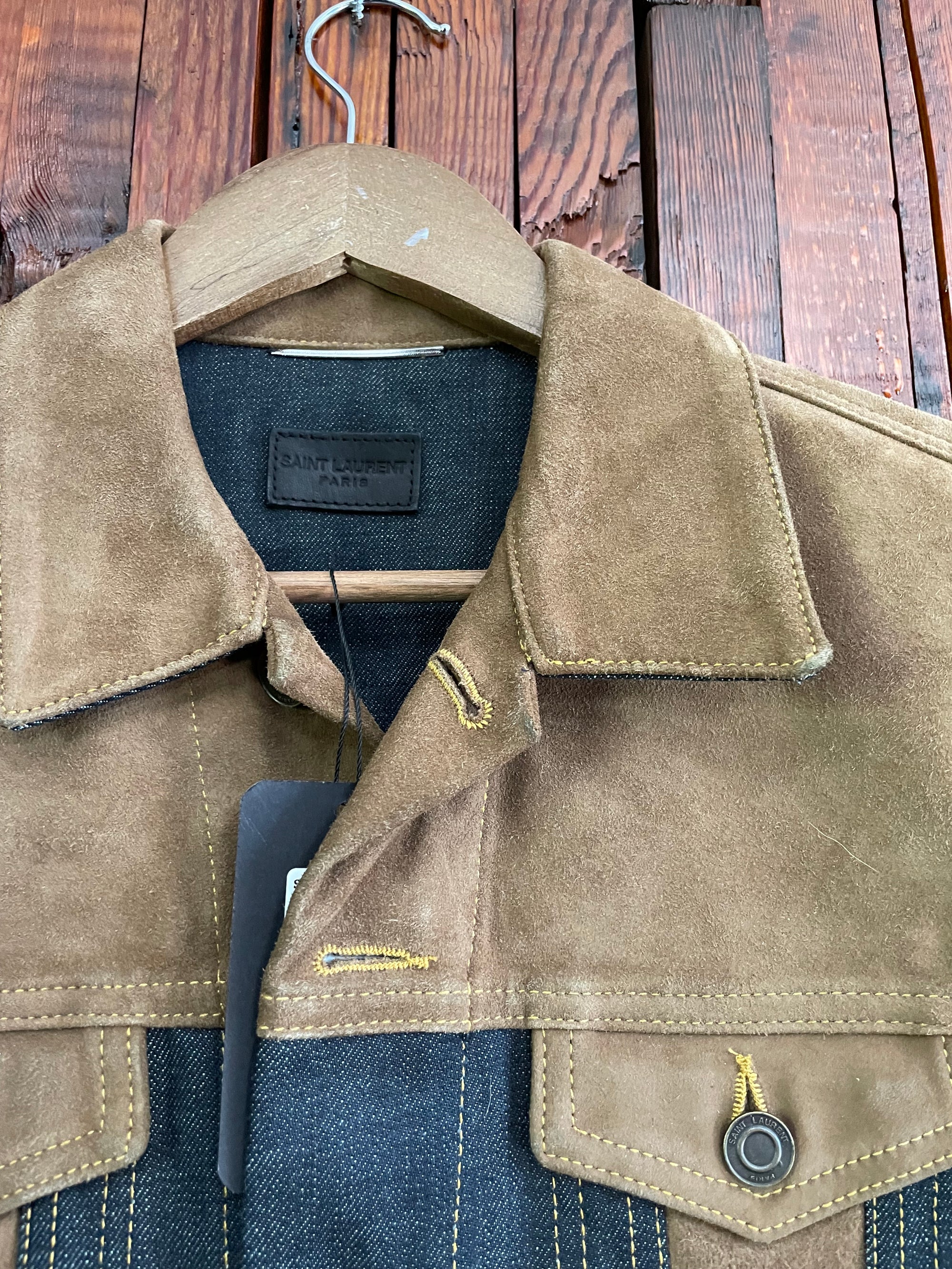 Saint Laurent Paris 2014 sample Leather Vest