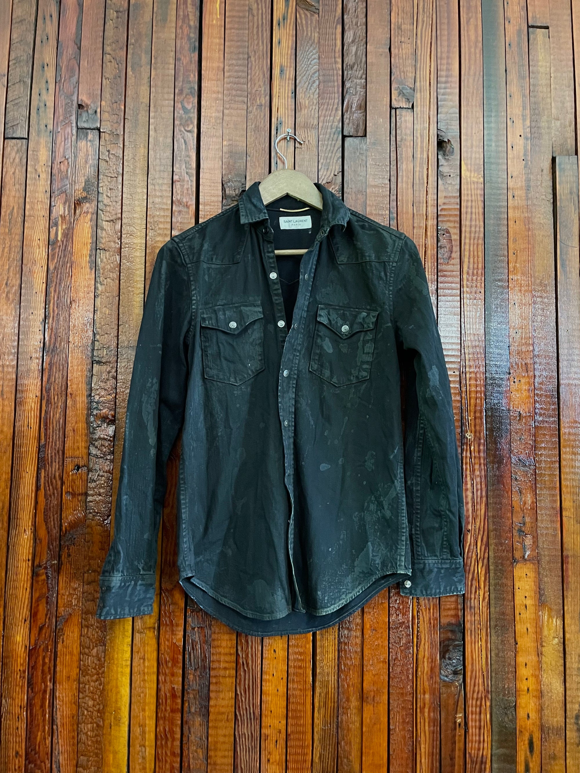 Saint Laurent Oil Stain button-up Shirt