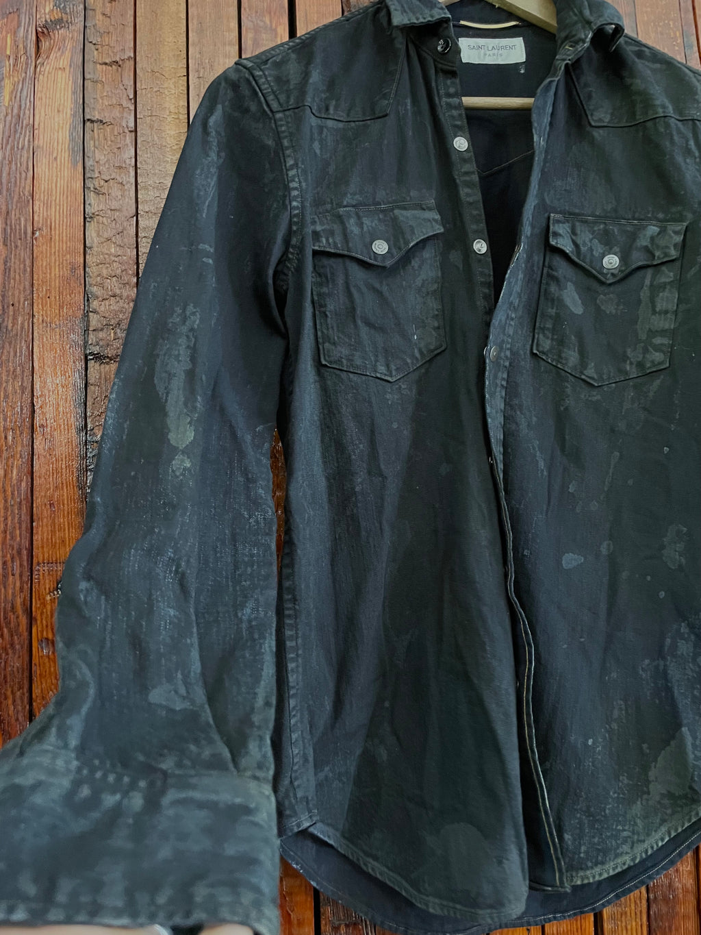 Saint Laurent Oil Stain button-up Shirt