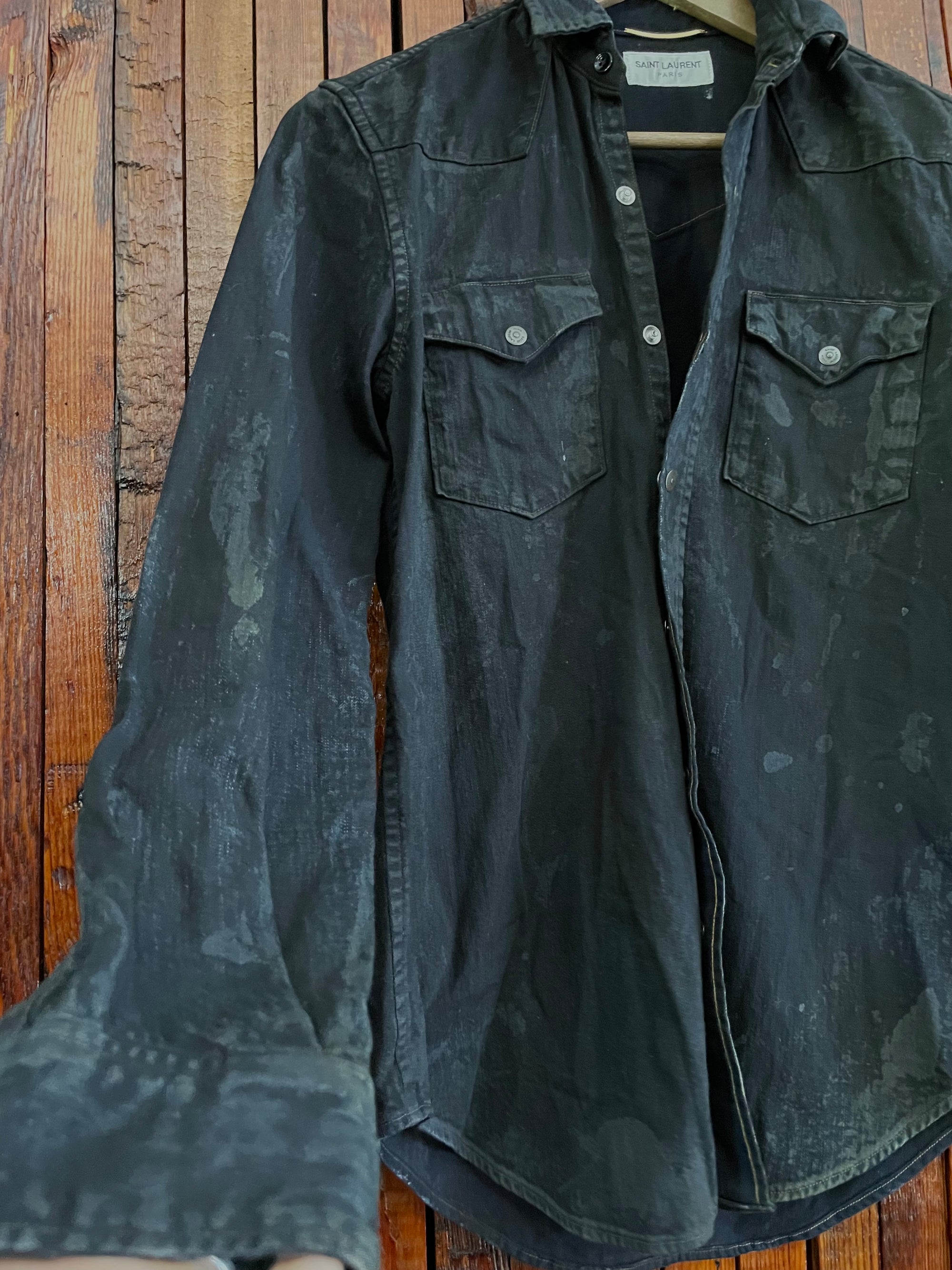 Saint Laurent Oil Stain button-up Shirt
