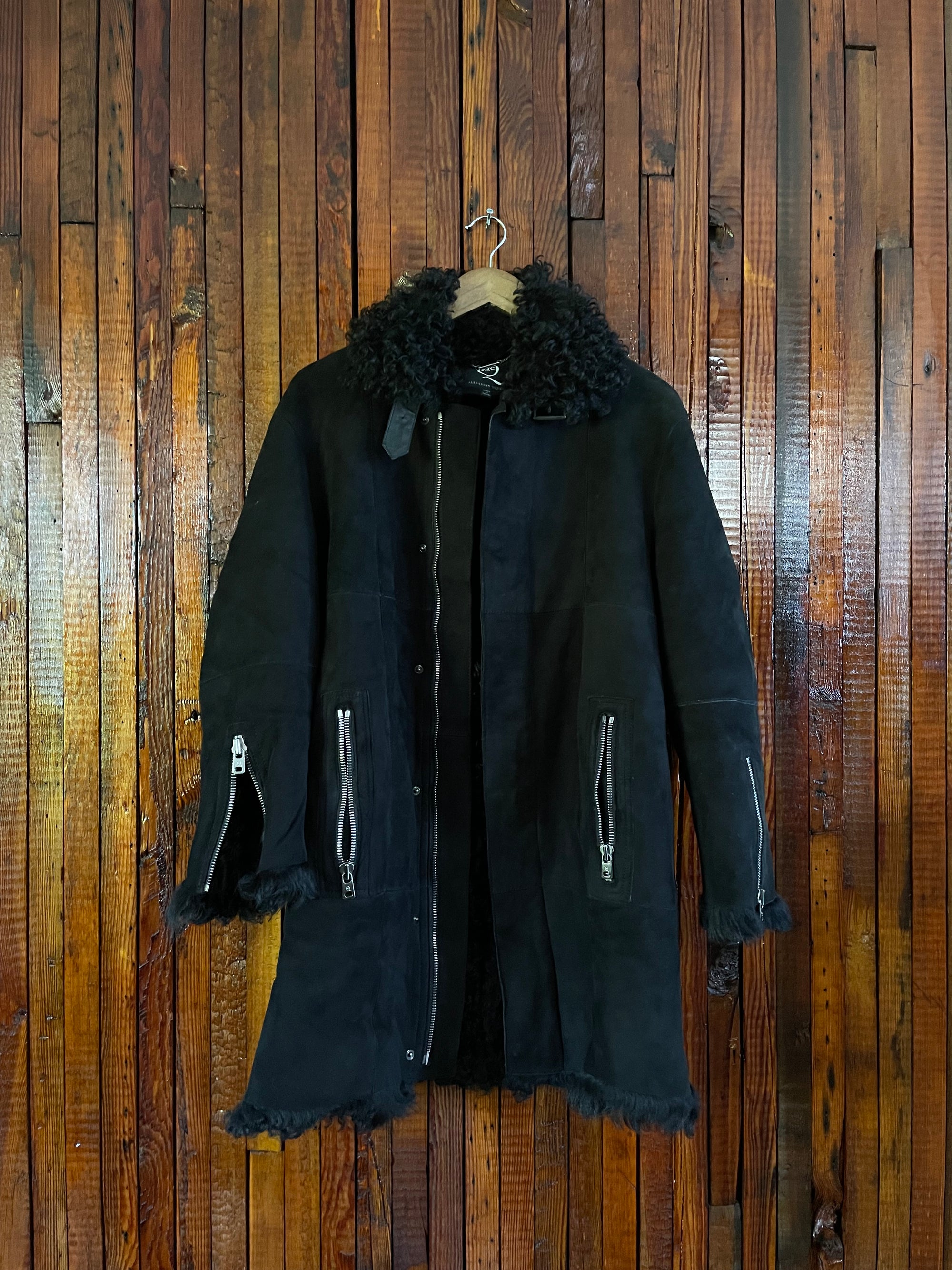 Alexander McQueen Lamb Skin Trenchcoat