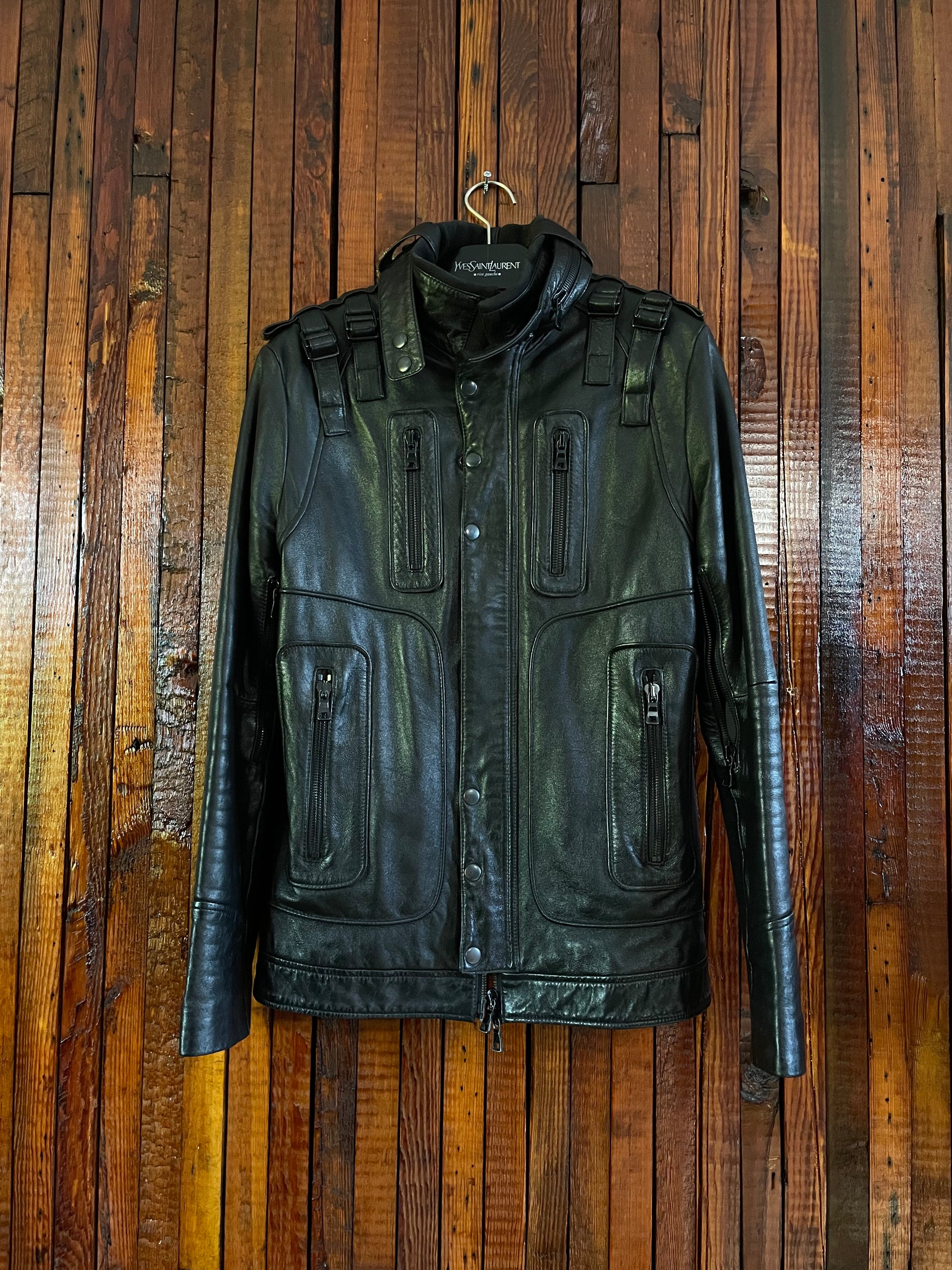 Balmain Leather Biker Jacket