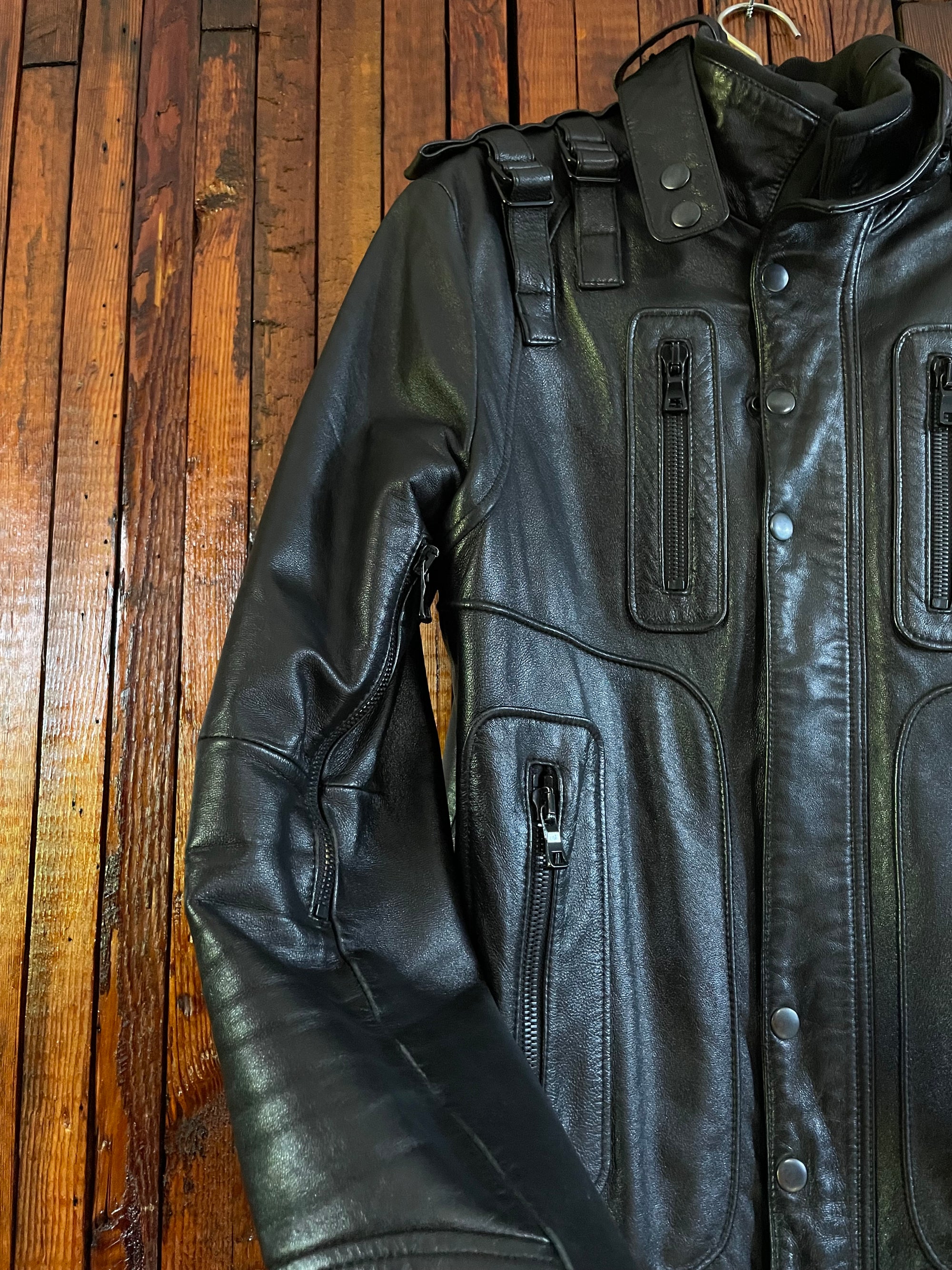 Balmain Leather Biker Jacket