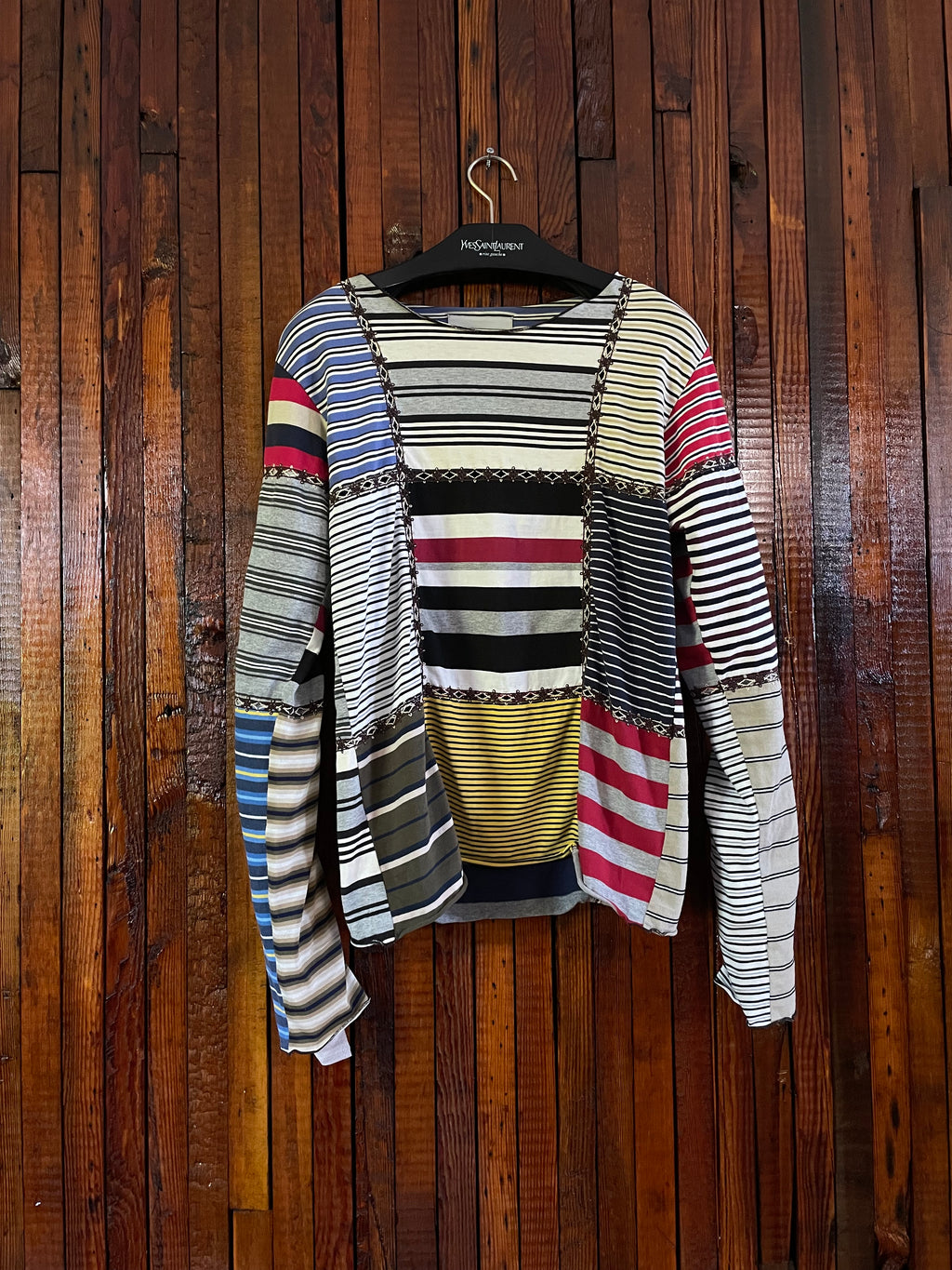 Number Nine Aw02 "Nowhere man" patchwork longsleeve