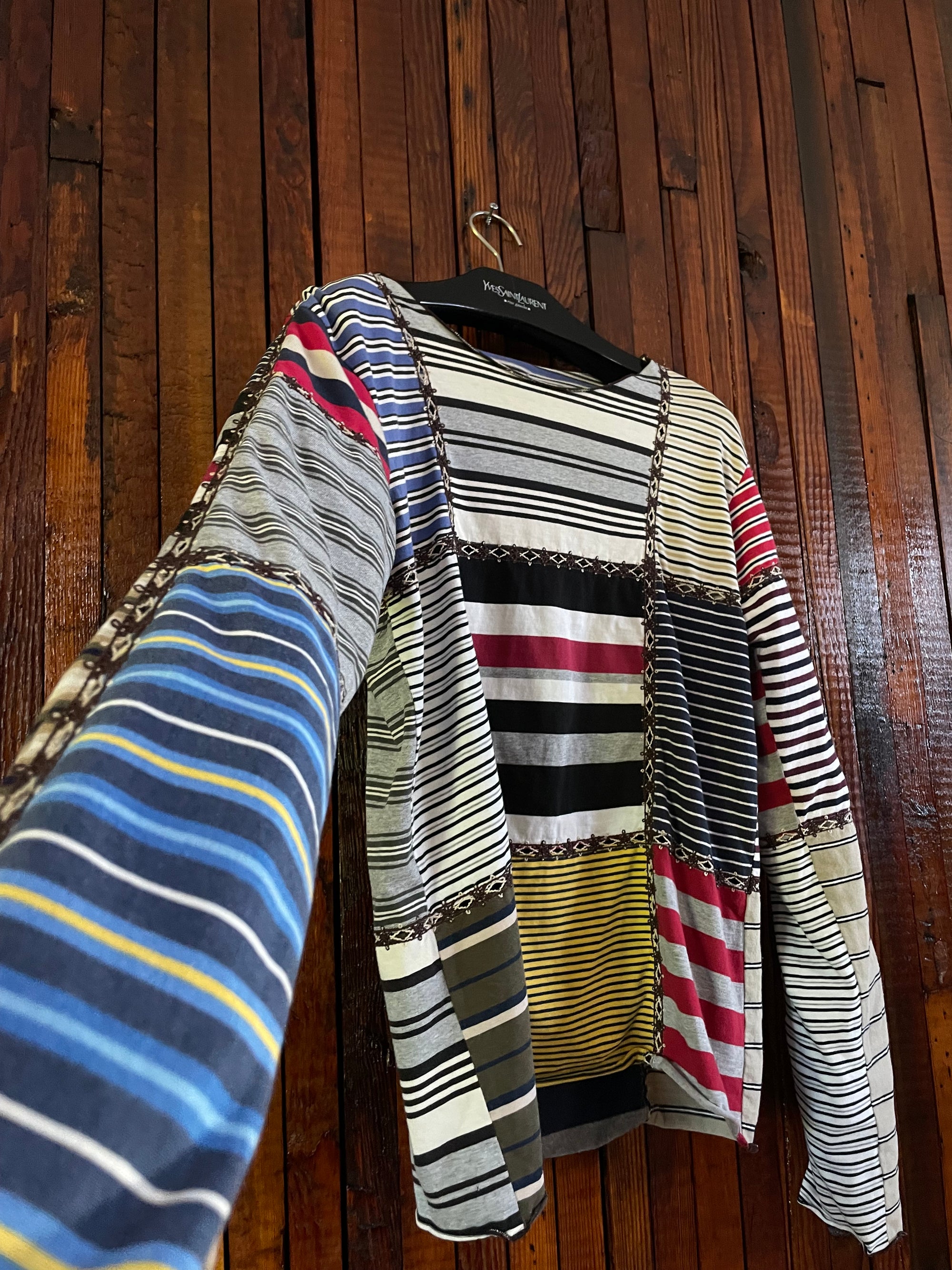 Number Nine Aw02 "Nowhere man" patchwork longsleeve