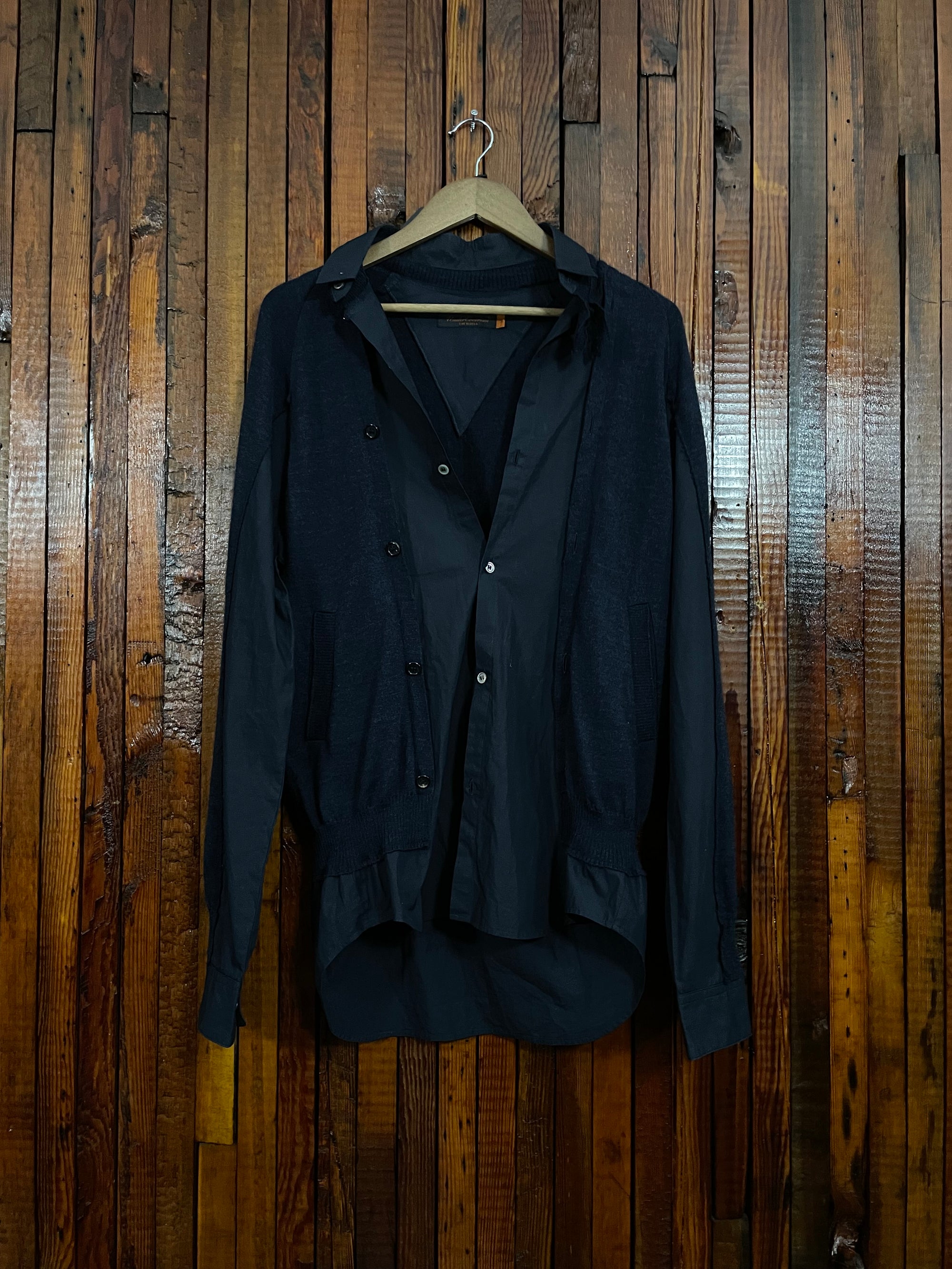 Undercover Aw05 hybrid button-up sweater