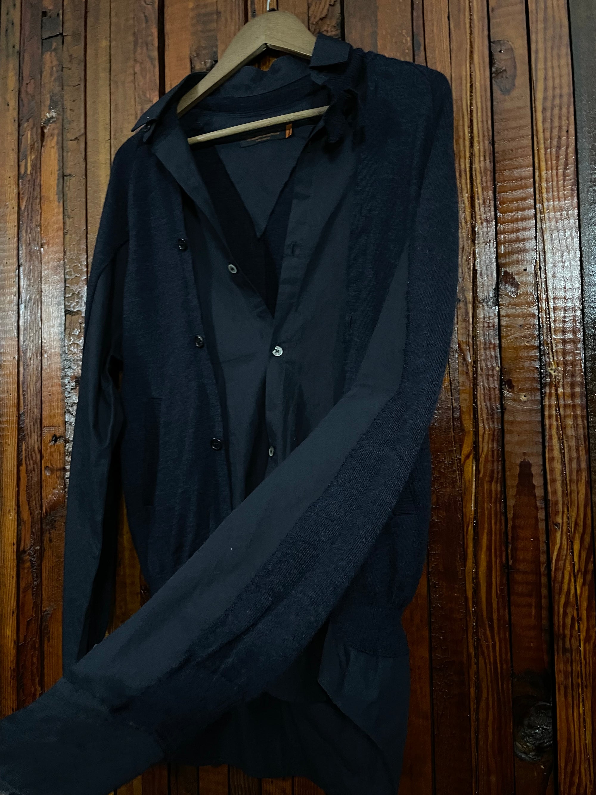 Undercover Aw05 hybrid button-up sweater