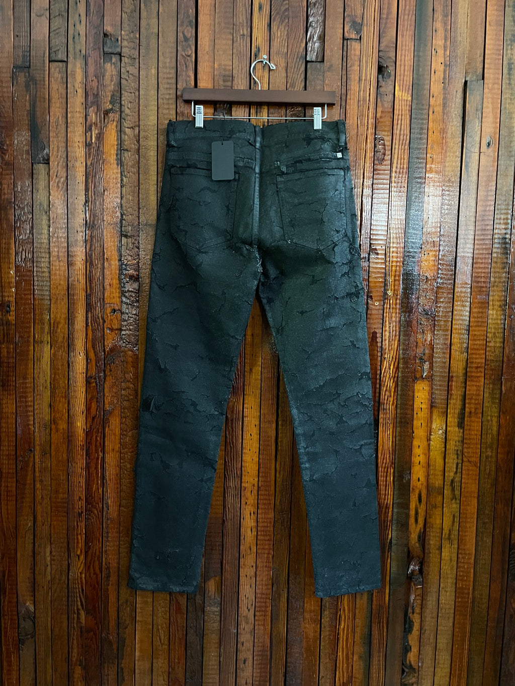 Givenchy Distressed Waxed Jeans
