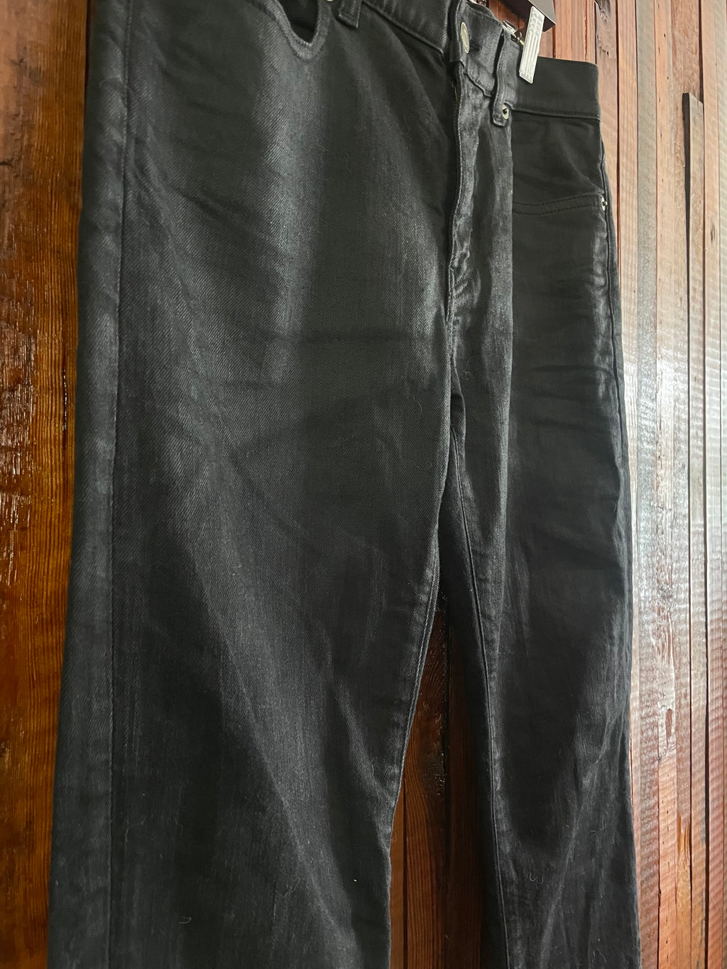 Saint Laurent Paris Waxed Jeans