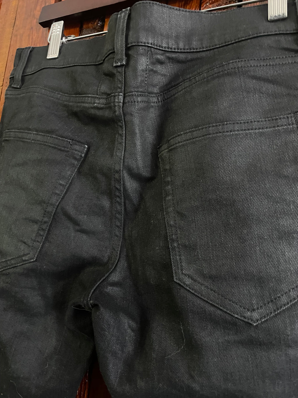 Saint Laurent Paris Waxed Jeans