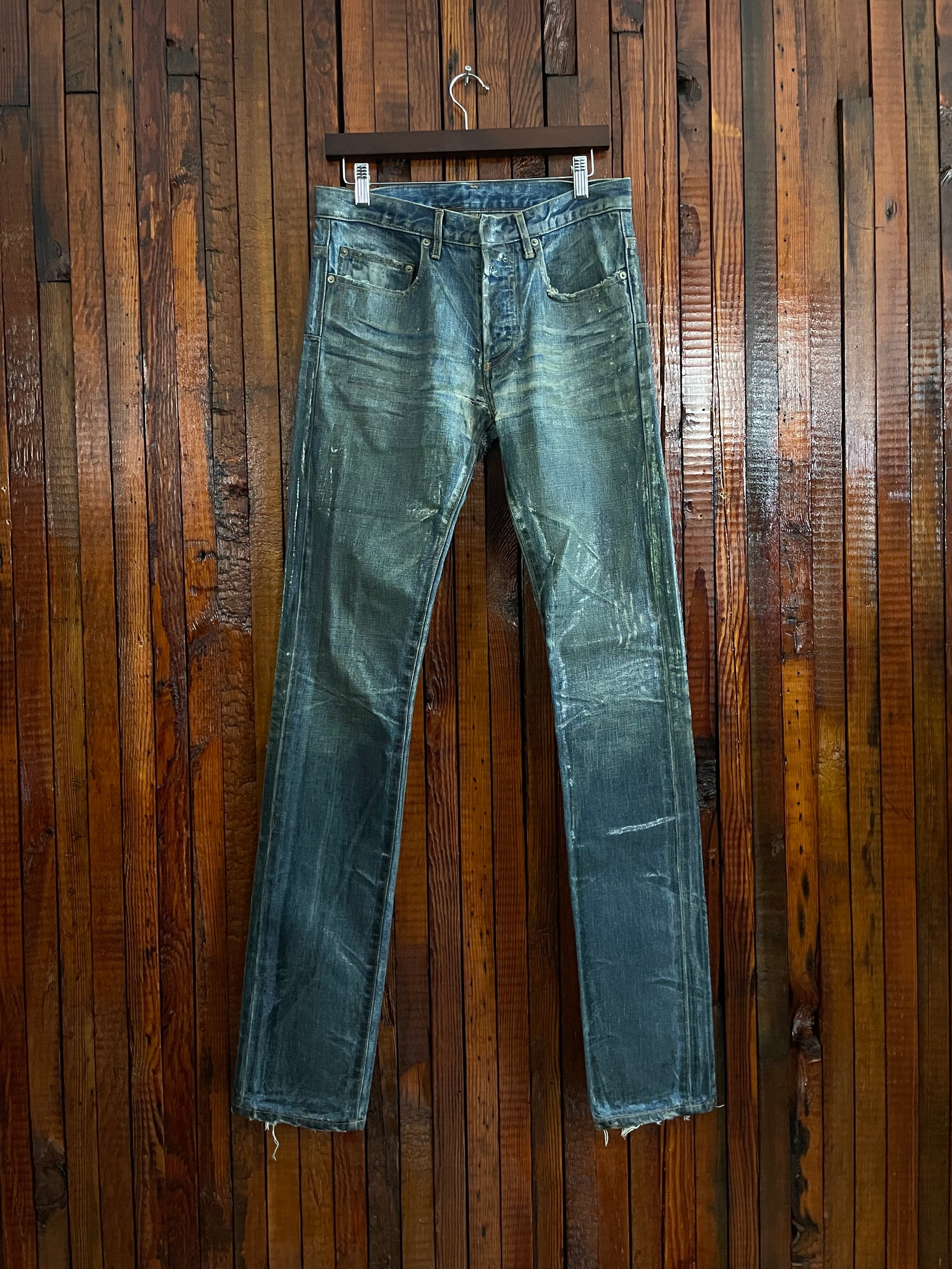 Aw03 Green Wax Blue “Luster” Denim