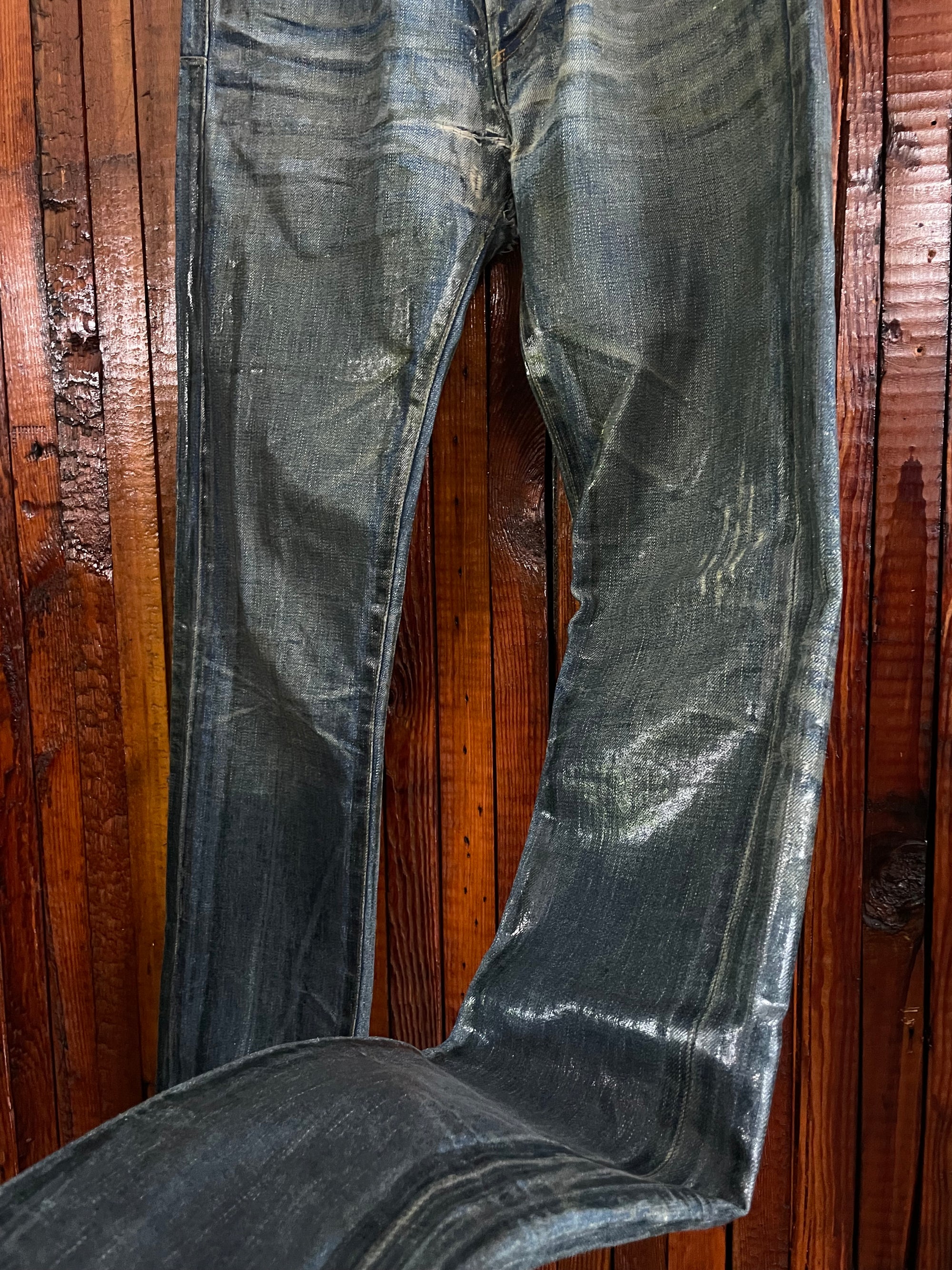 Aw03 Green Wax Blue “Luster” Denim