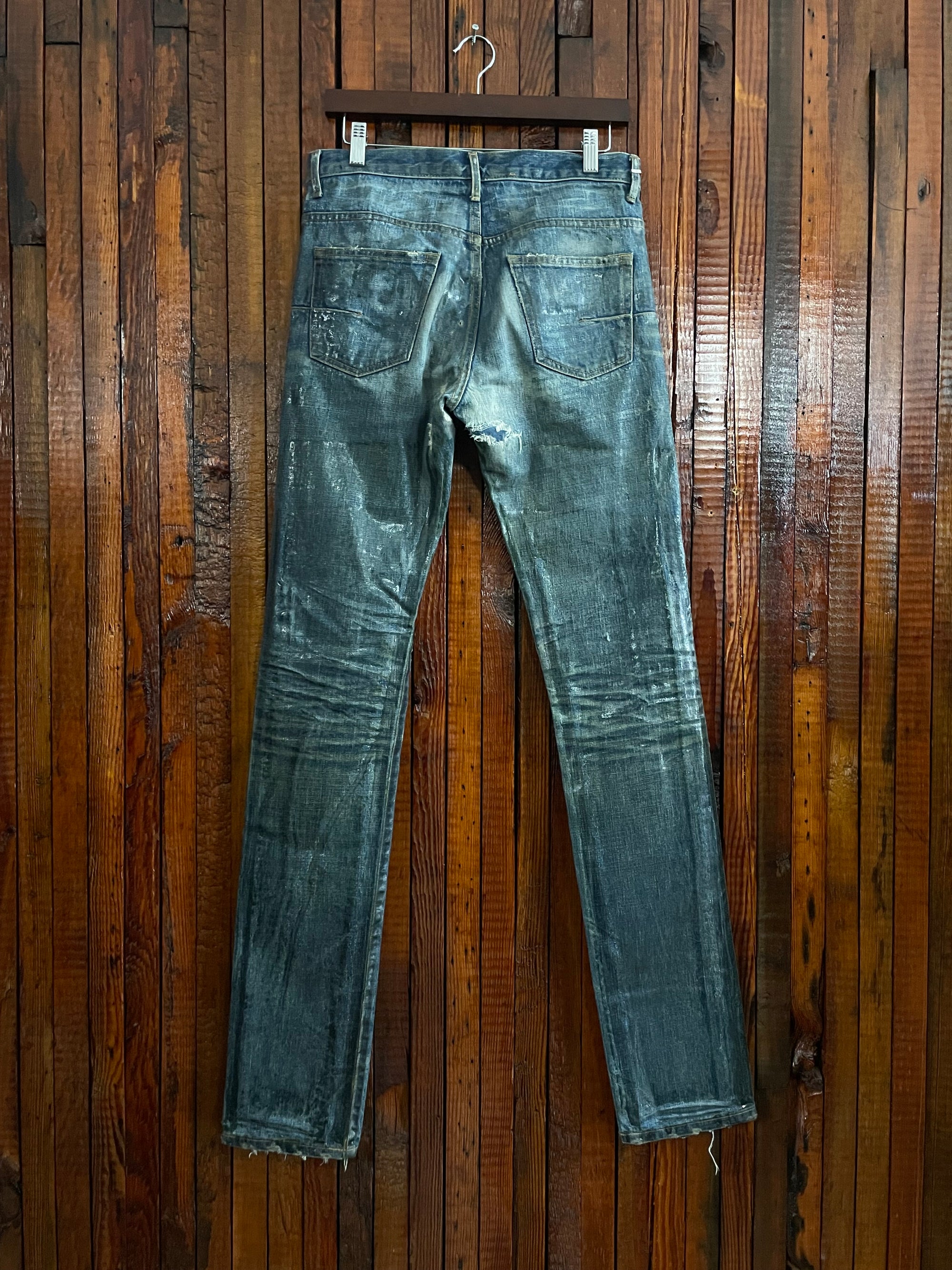 Aw03 Green Wax Blue “Luster” Denim