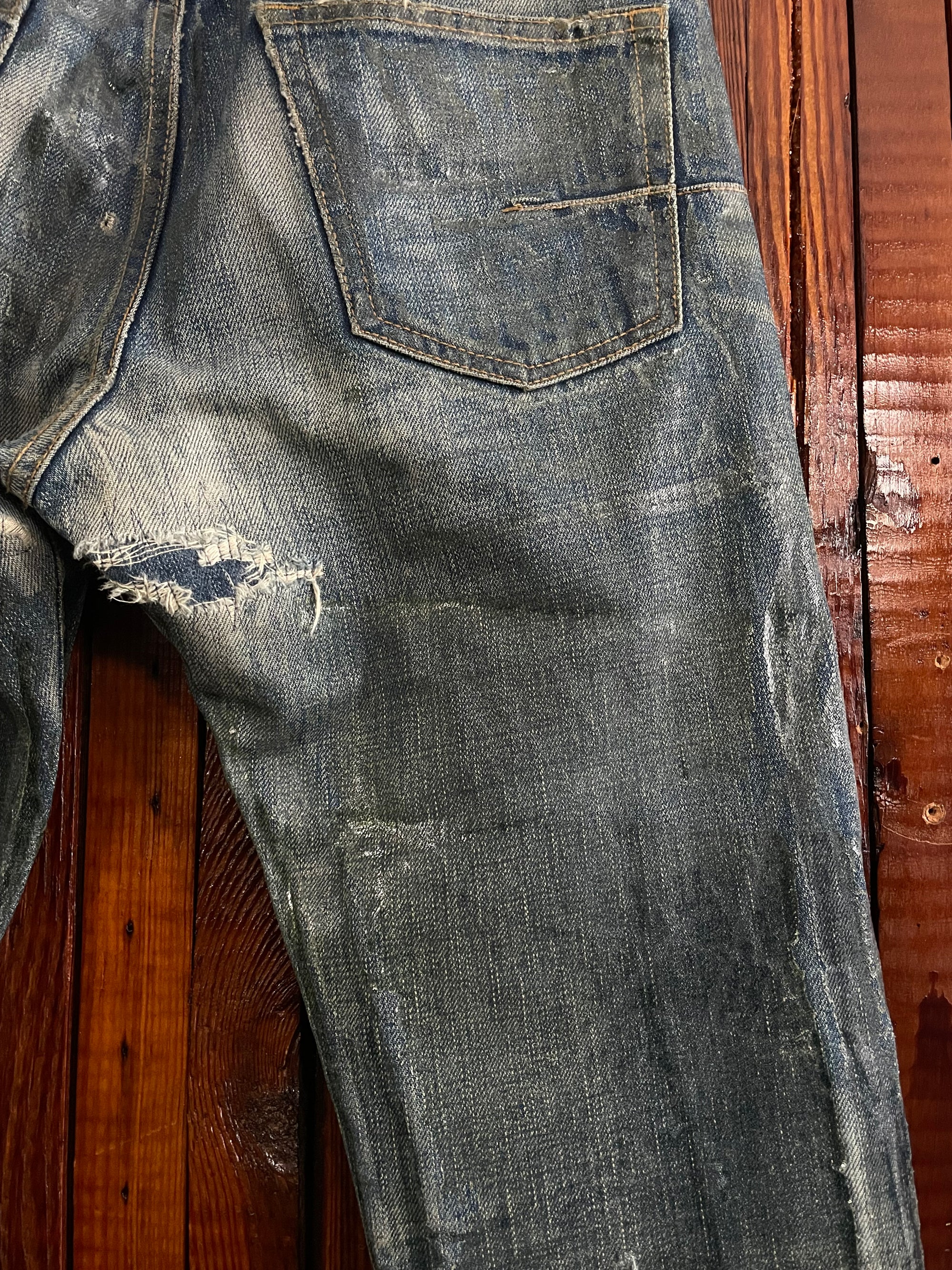 Aw03 Green Wax Blue “Luster” Denim
