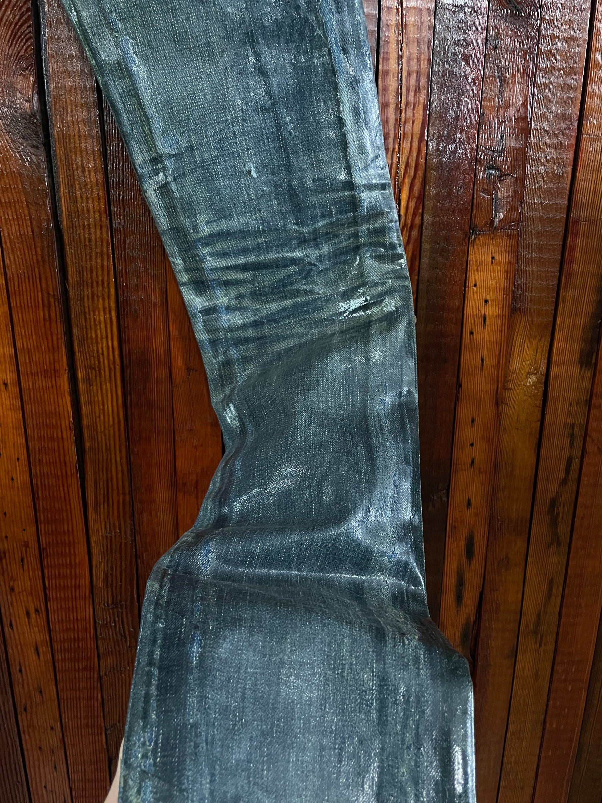 Aw03 Green Wax Blue “Luster” Denim