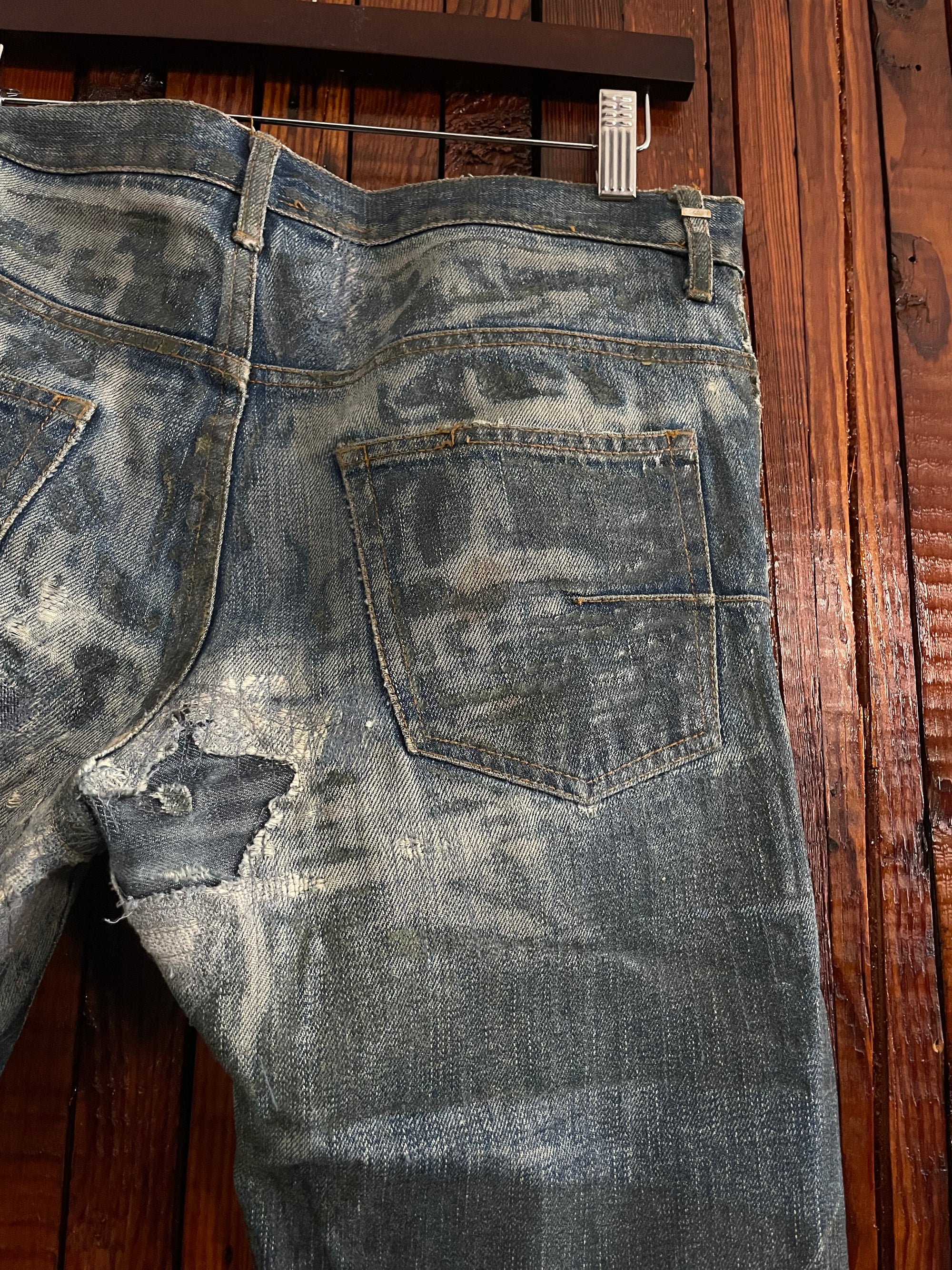 Aw04 blue luster denim