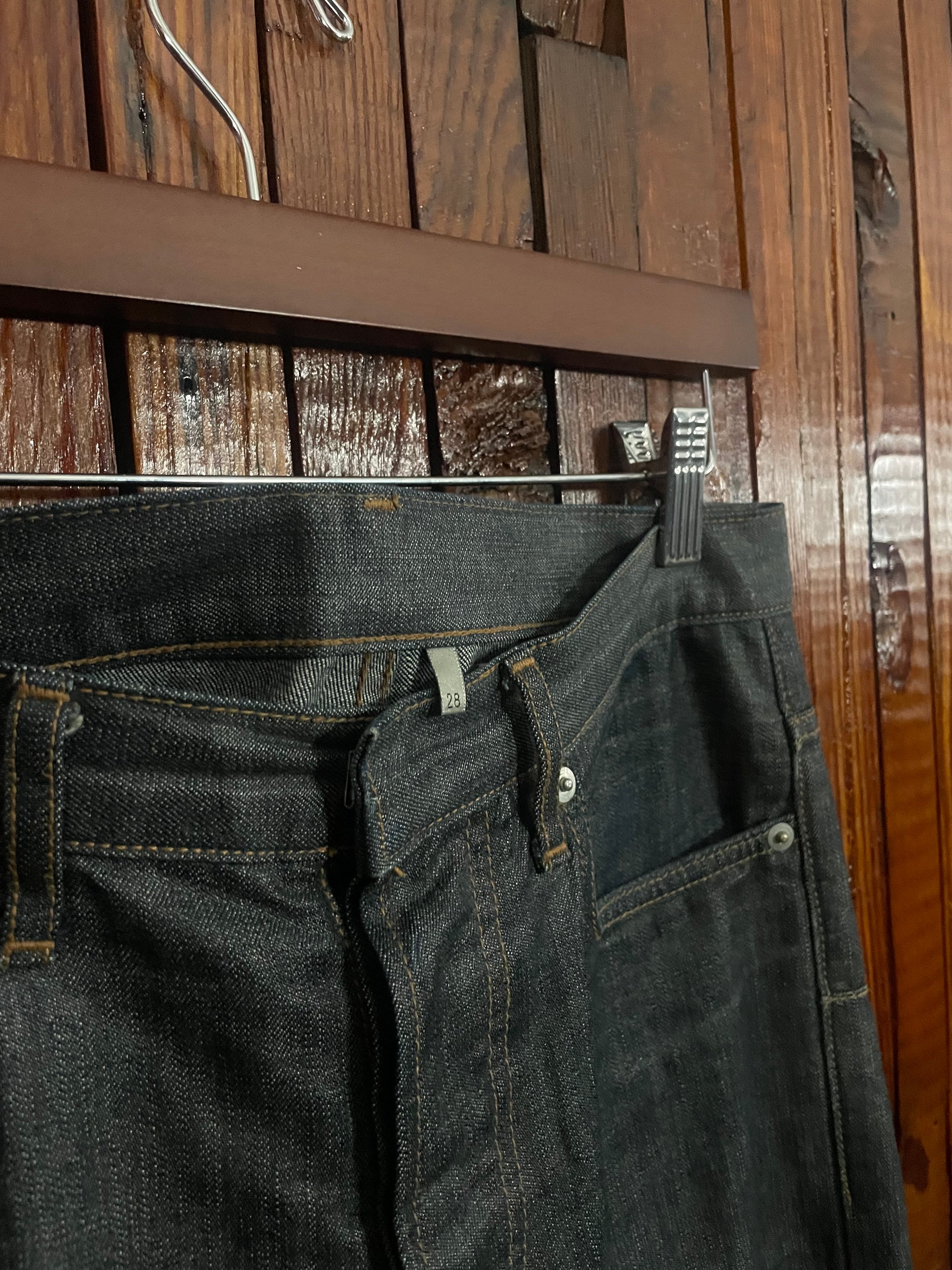 Ss07 waxed indigo skinny denim