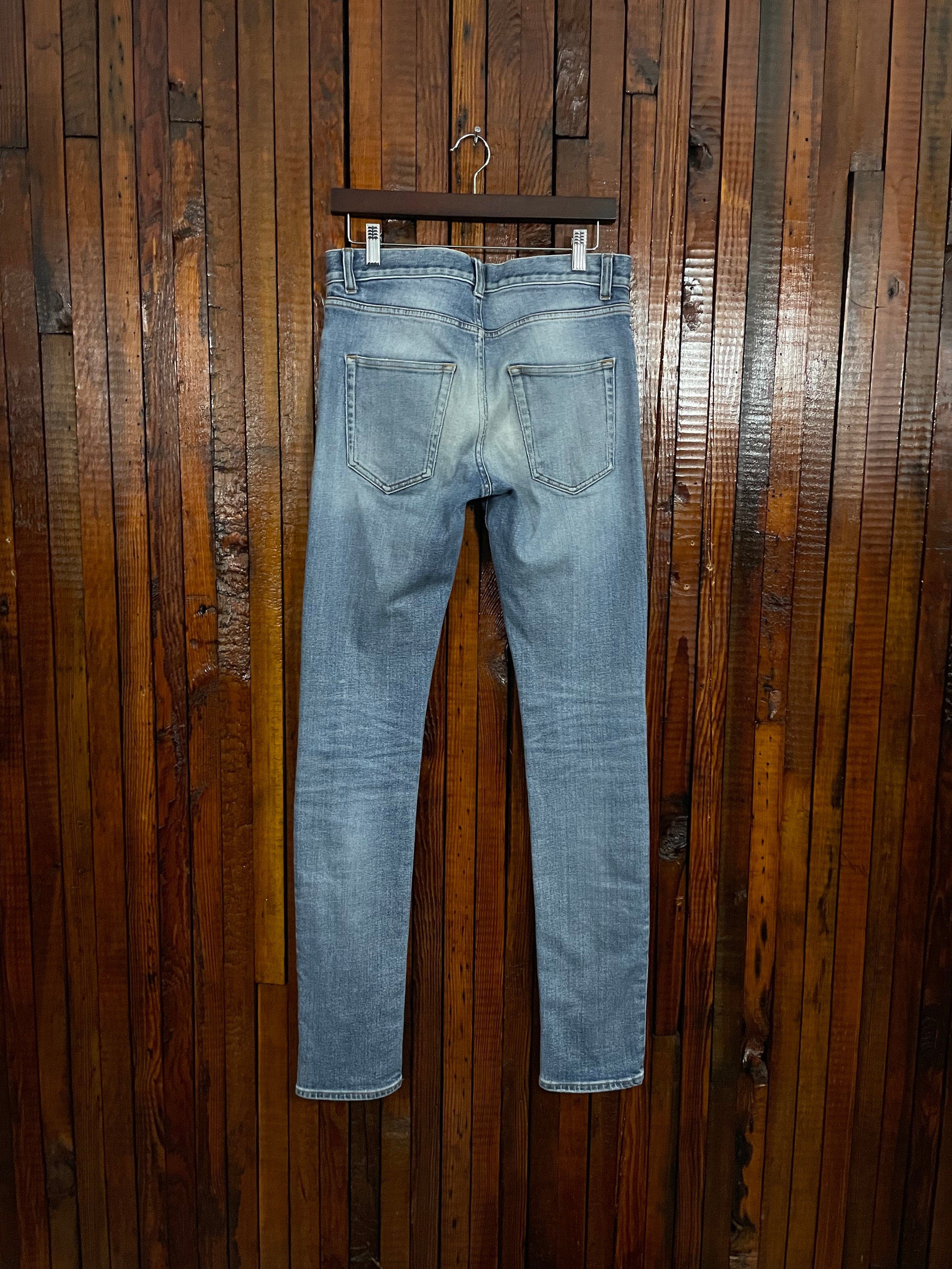 Saint Laurent Paris skinny blue jeans