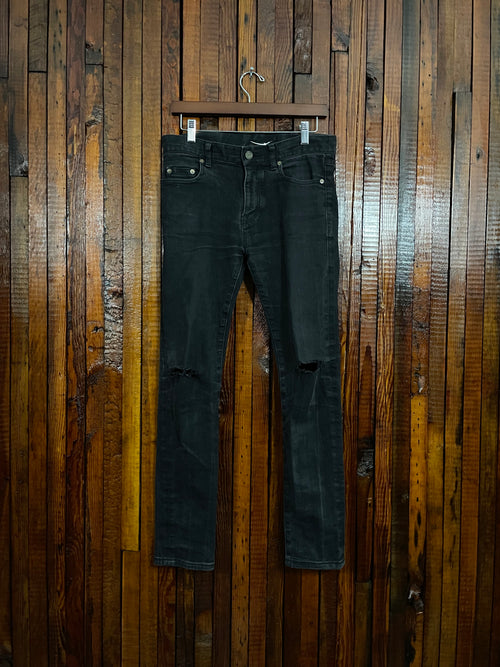 2015 Saint Laurent knife cut denim