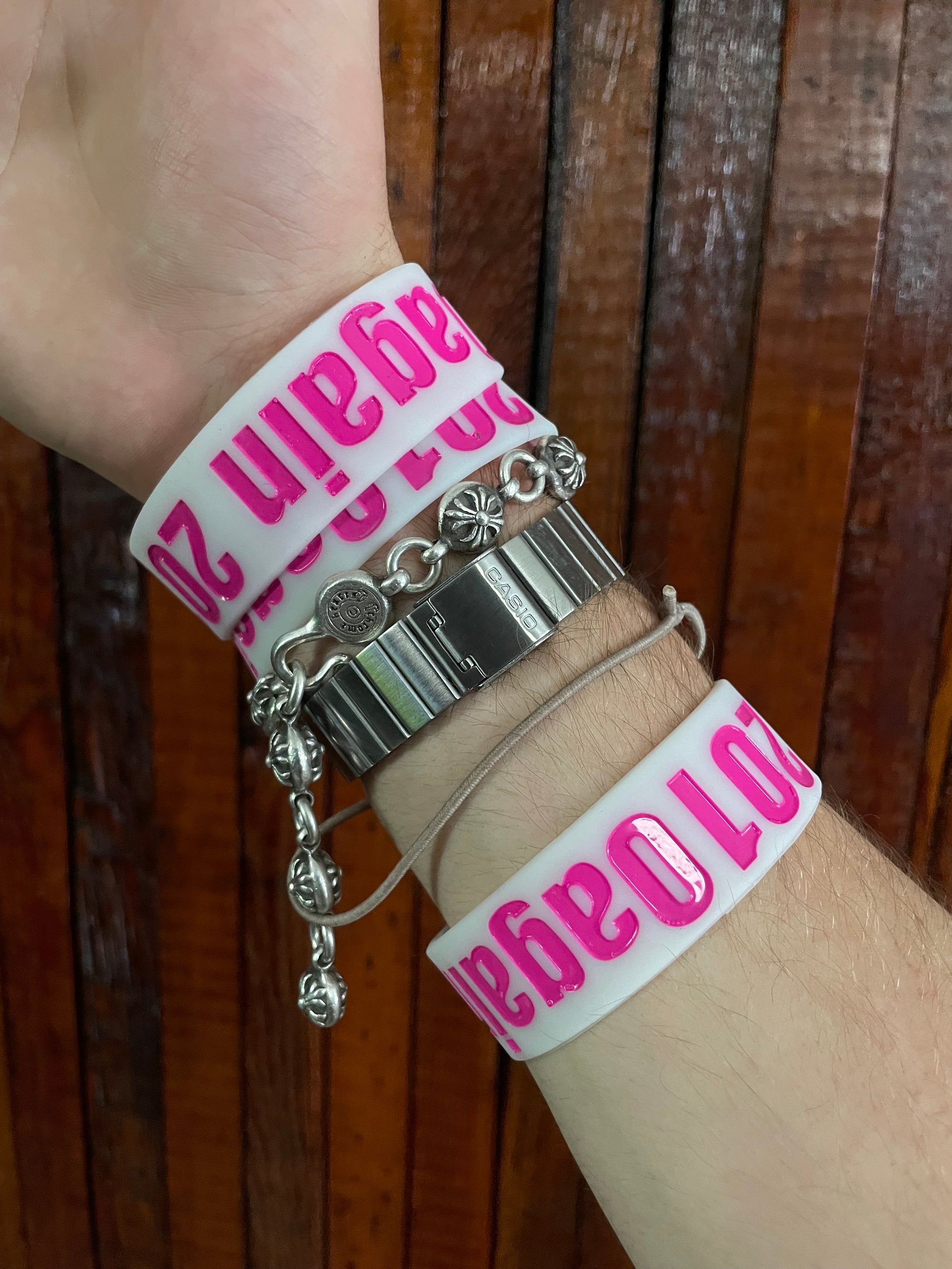2010 again rubber bracelet