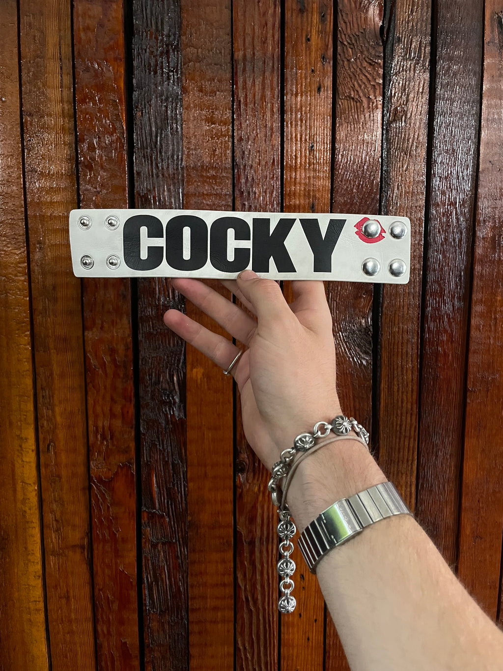 2010 again leather snap bracelet