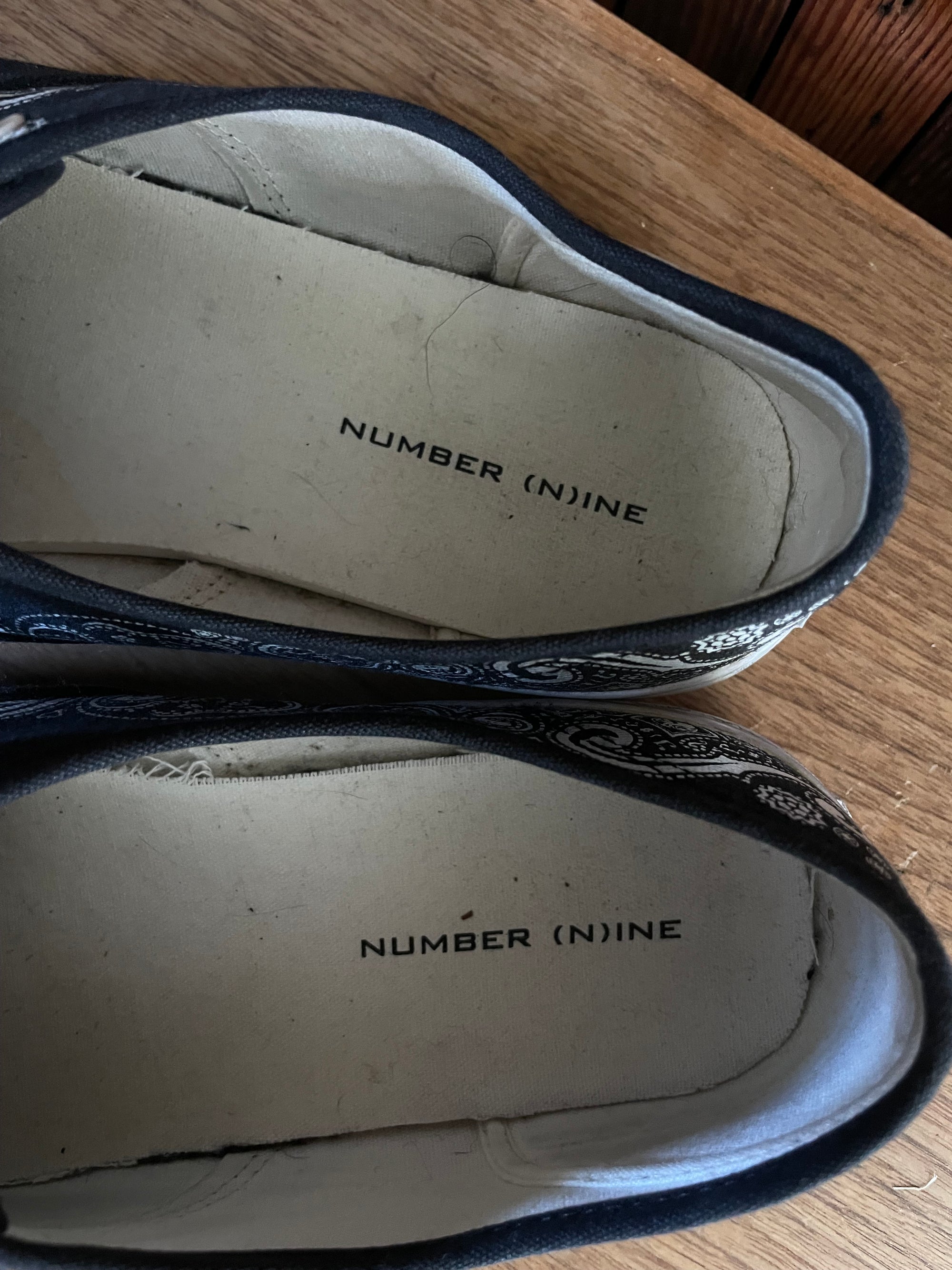 Number (N)ine Paisley Vans