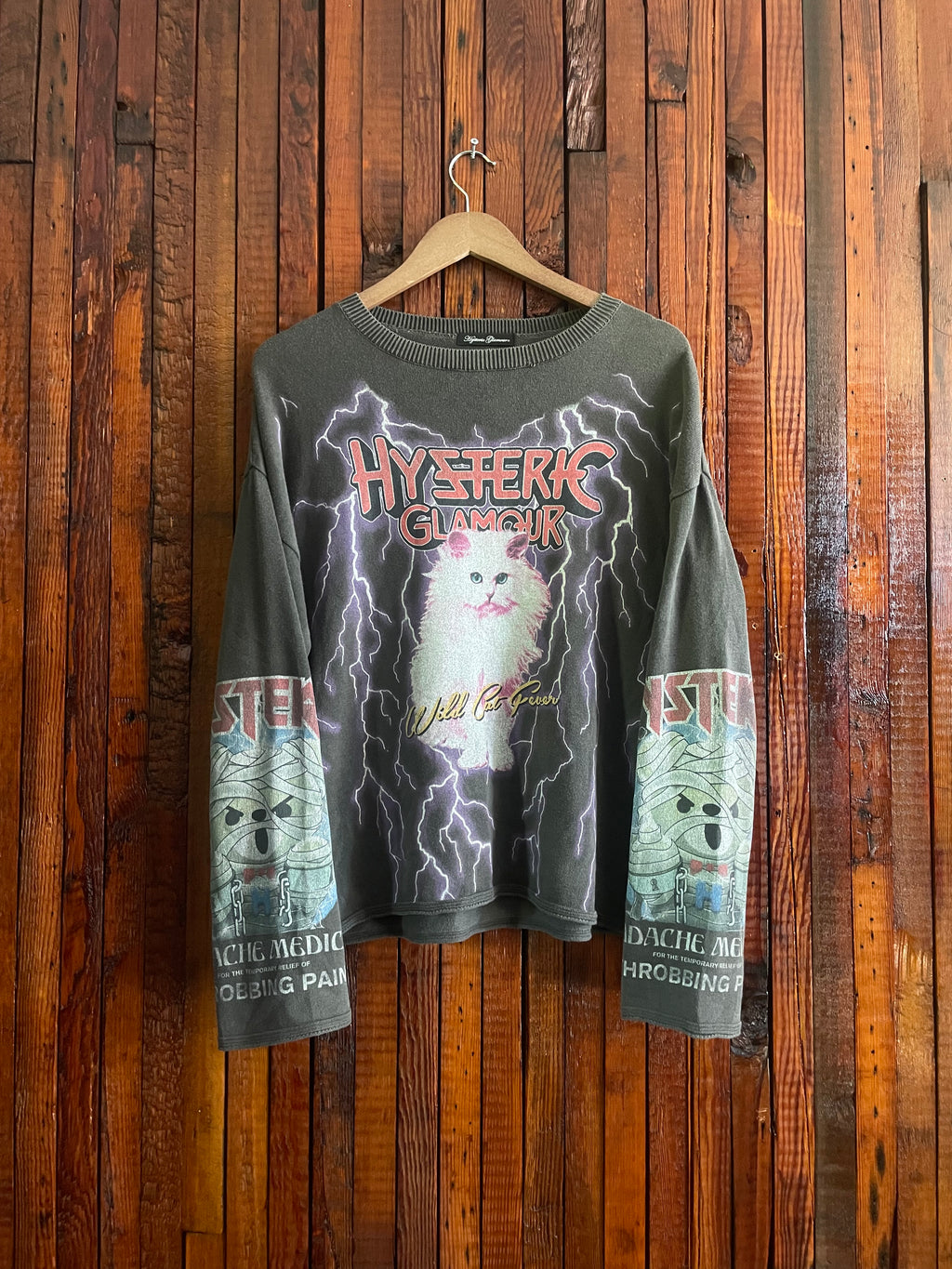Hysteric glamour “thunder cat” knit long sleeve