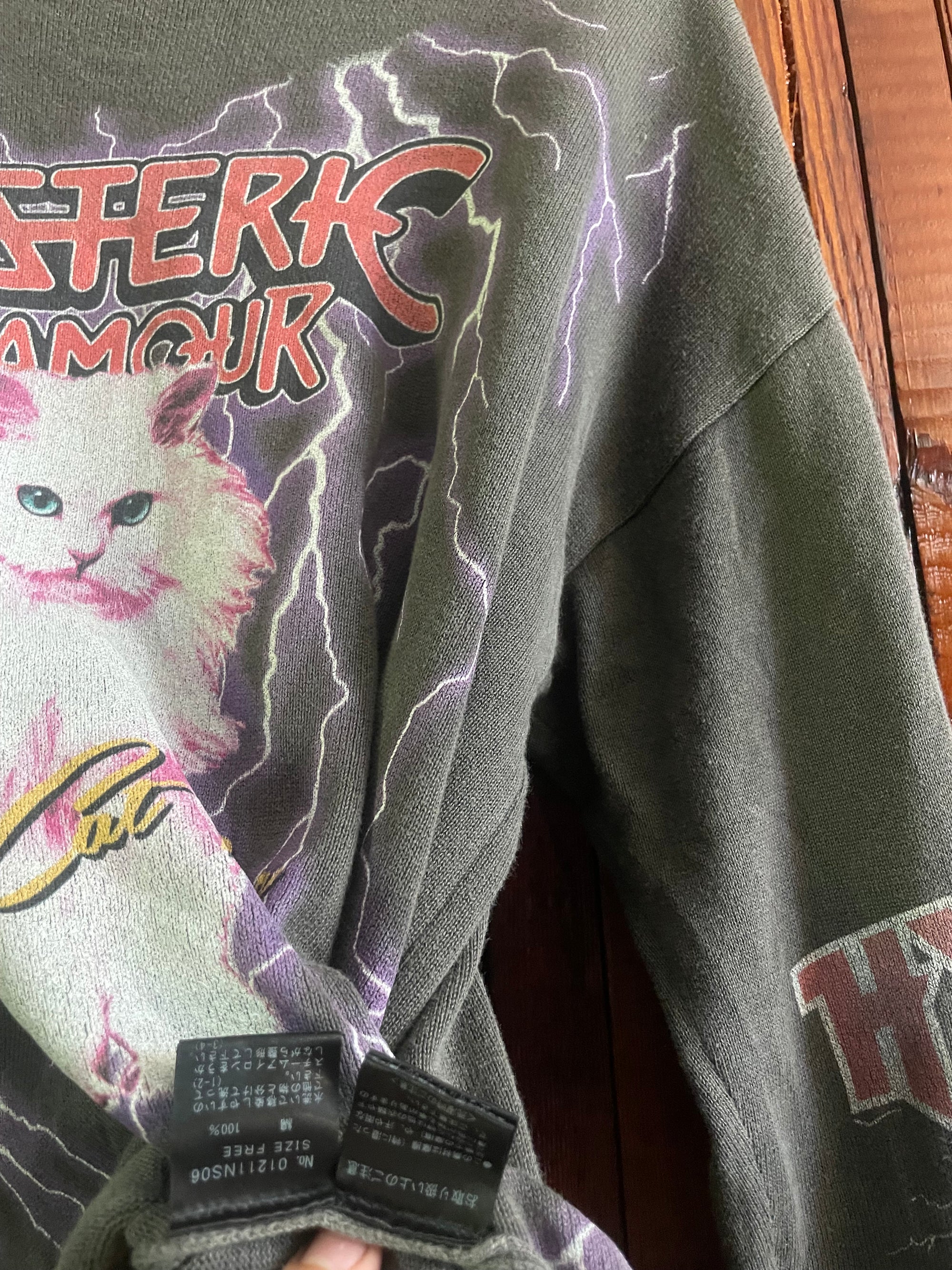 Hysteric glamour “thunder cat” knit long sleeve