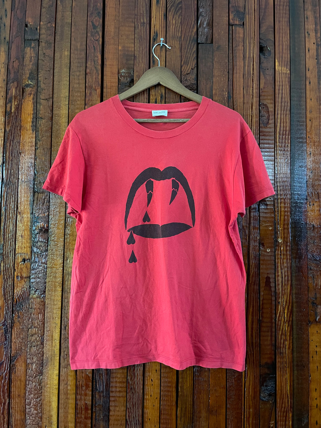 Saint Laurent “Red” bloodluster tee