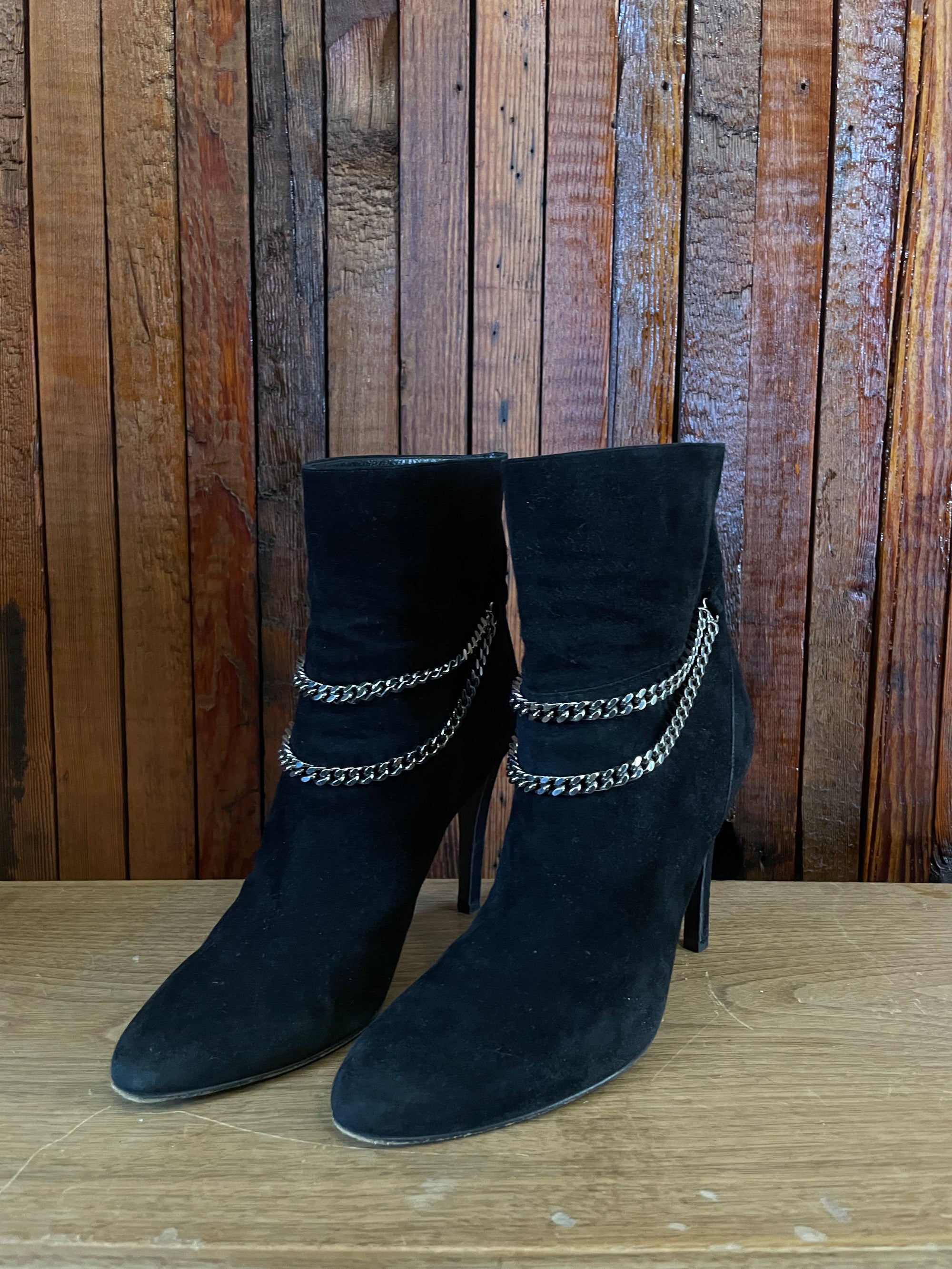 Saint Laurent “chain” boots