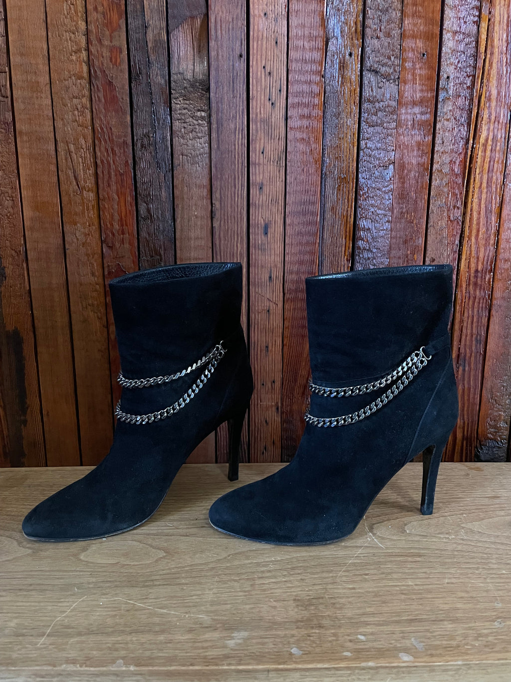 Saint Laurent “chain” boots