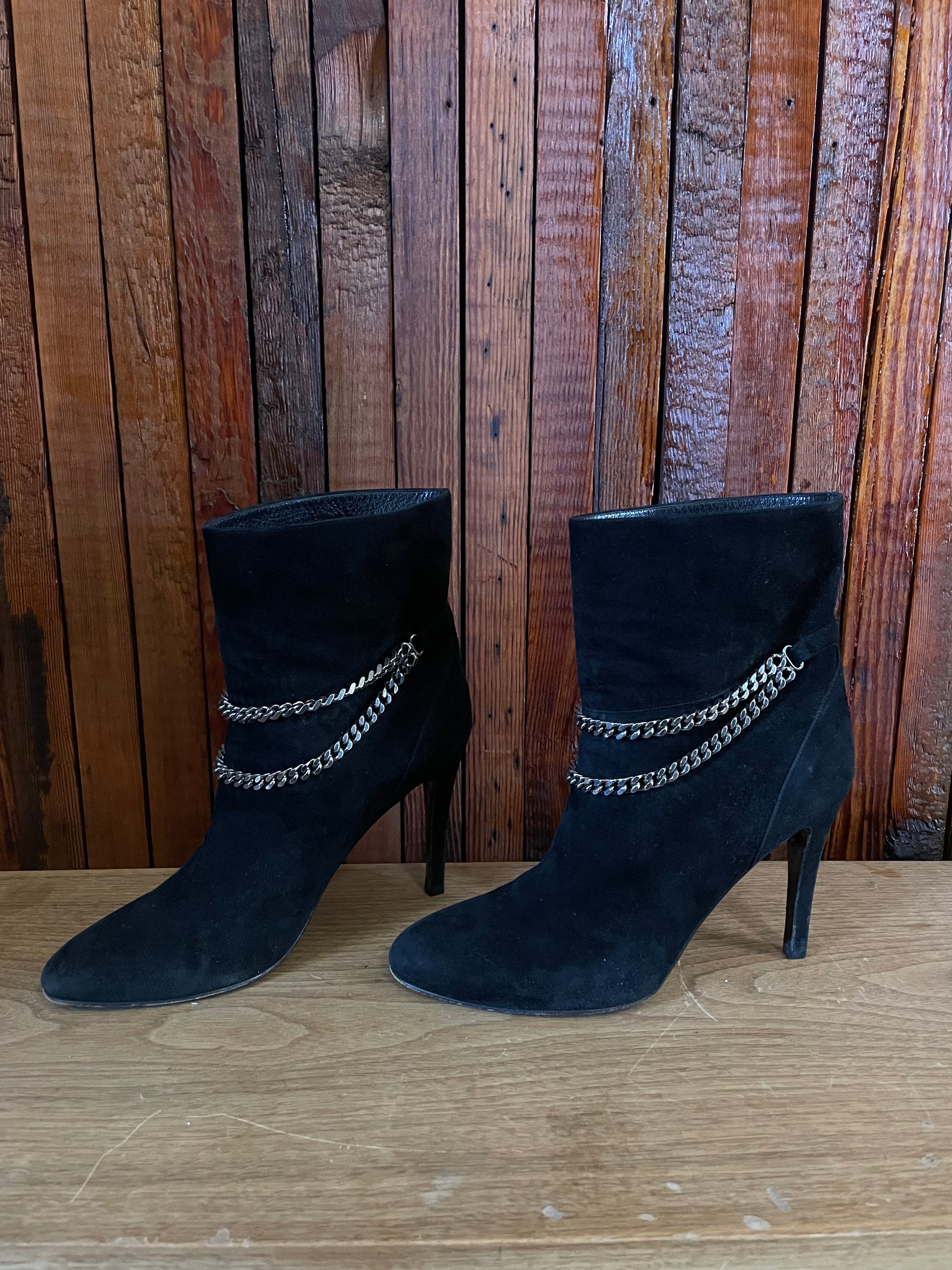 Saint Laurent “chain” boots