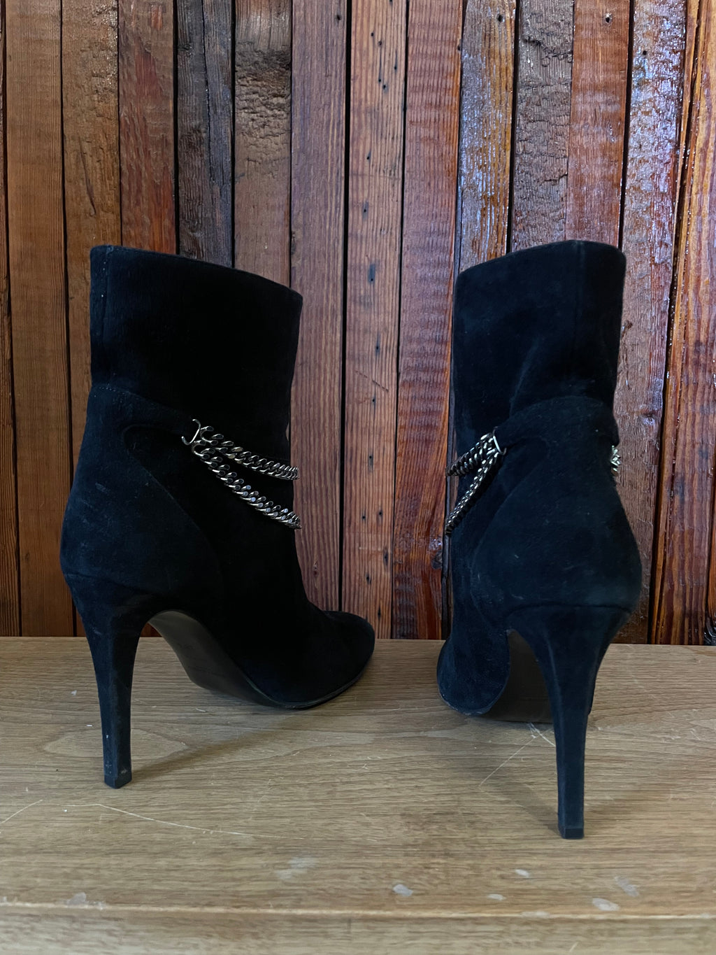 Saint Laurent “chain” boots