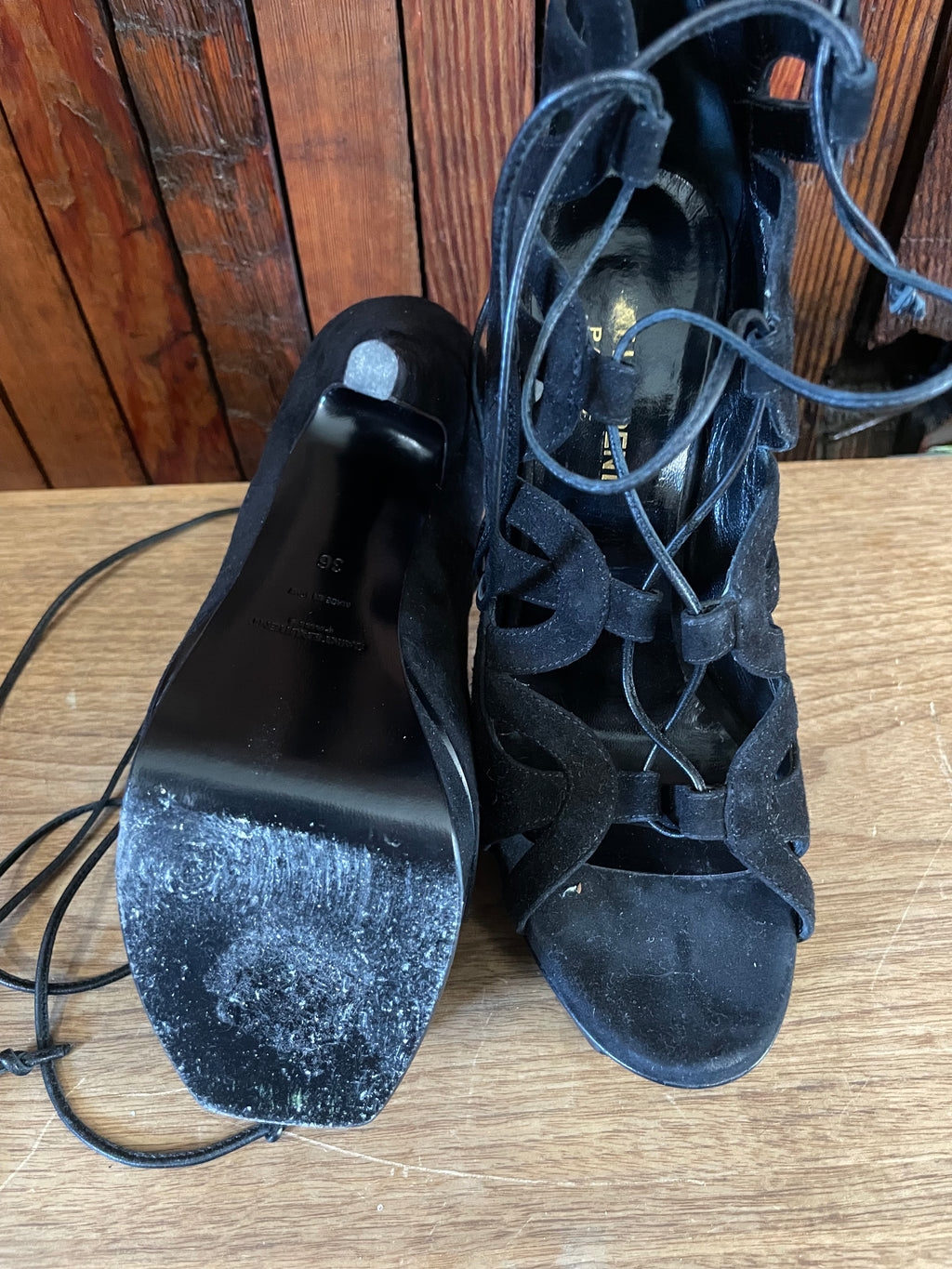 Saint Laurent lace boots