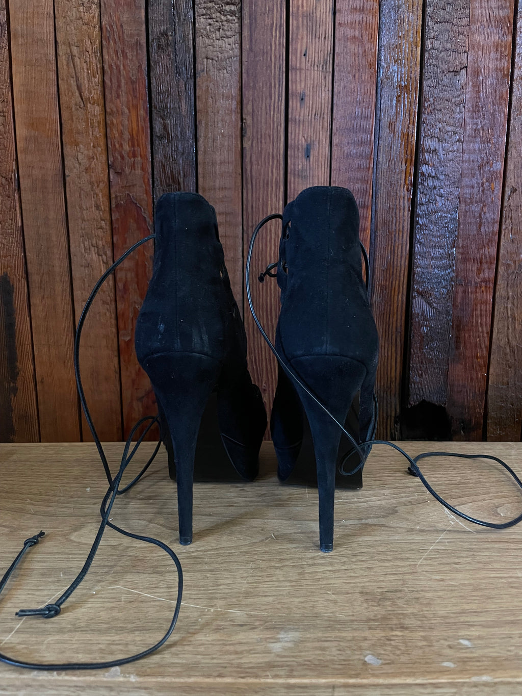 Saint Laurent lace boots