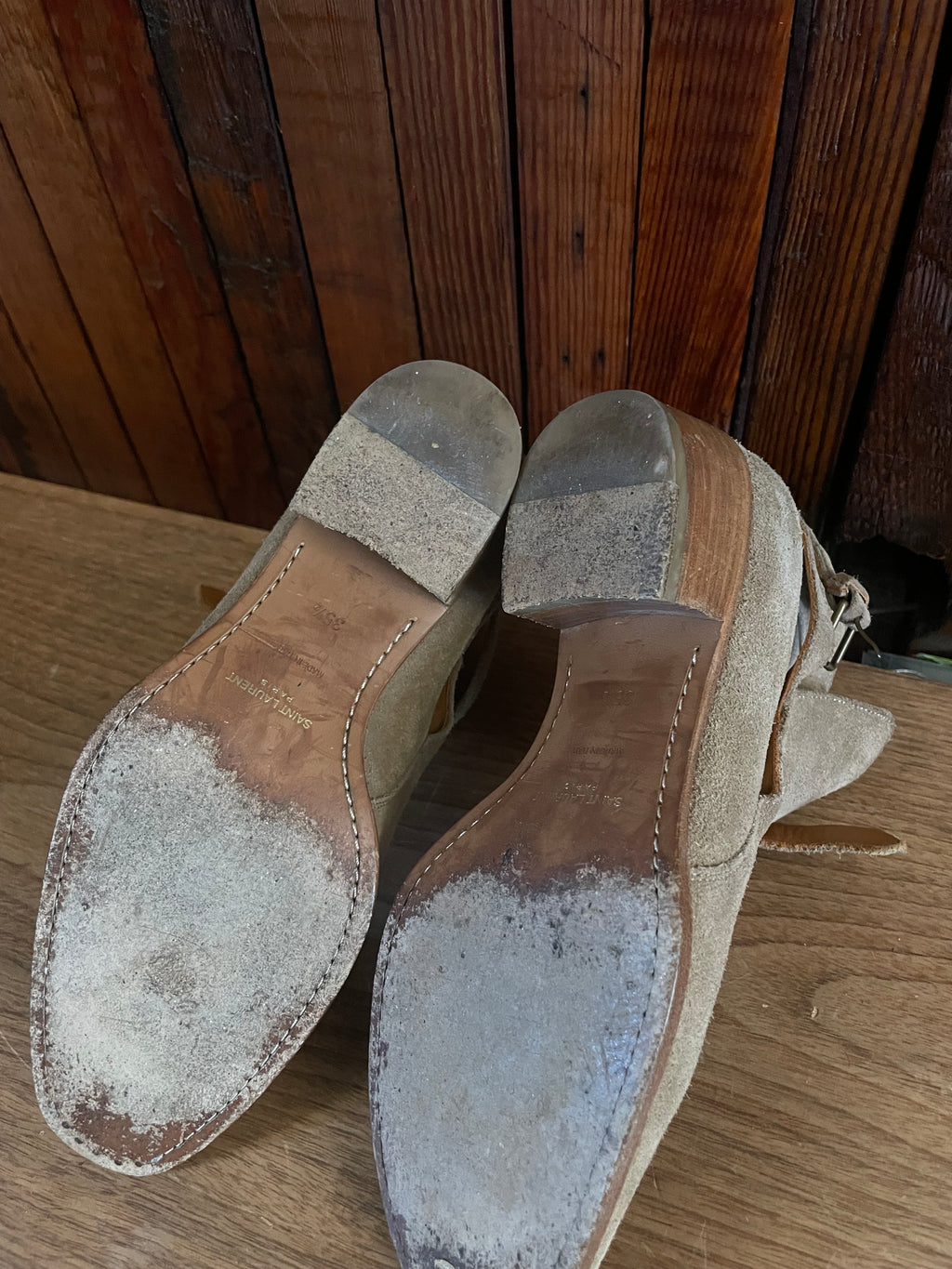 Saint Laurent Paris Tan Jodhpur boots