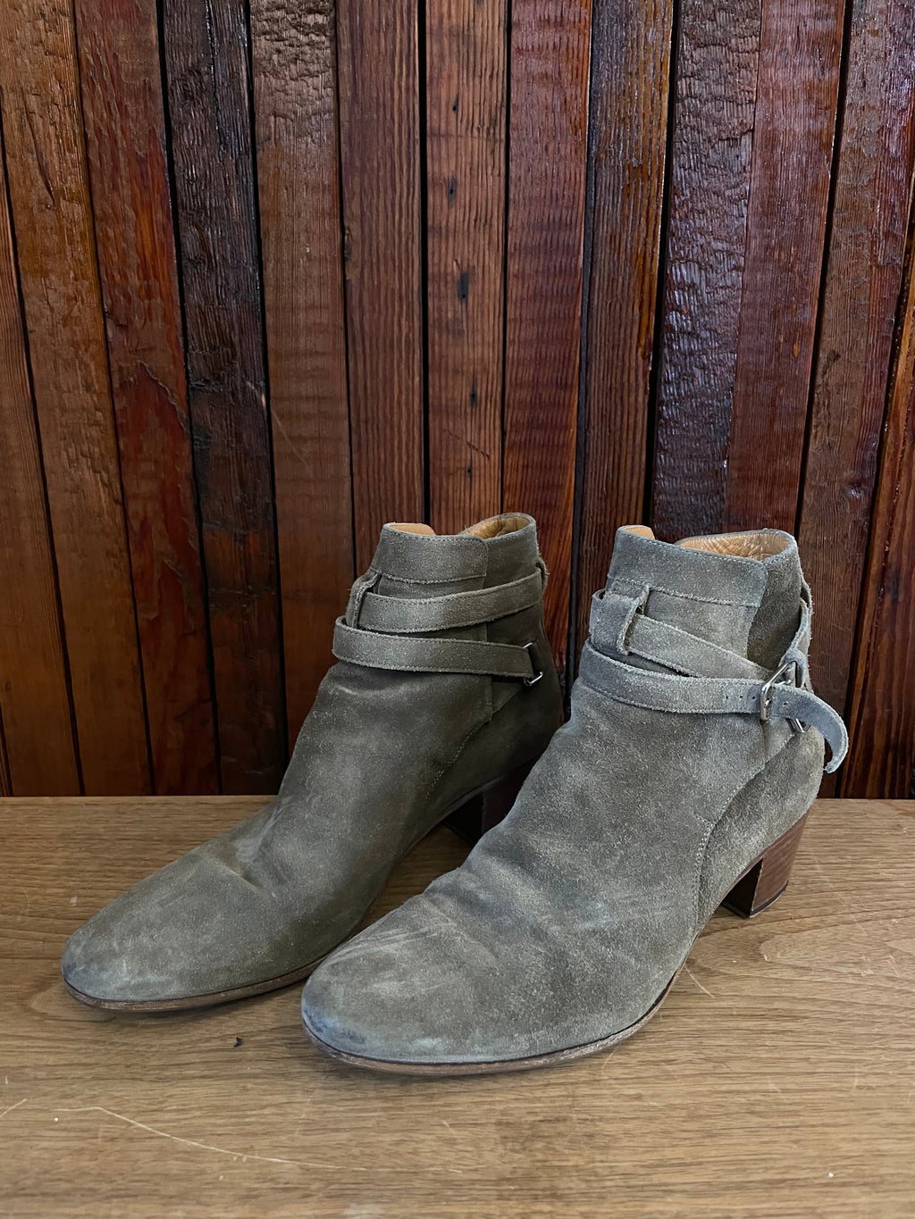 Saint Laurent Paris brown Jodhpur boots